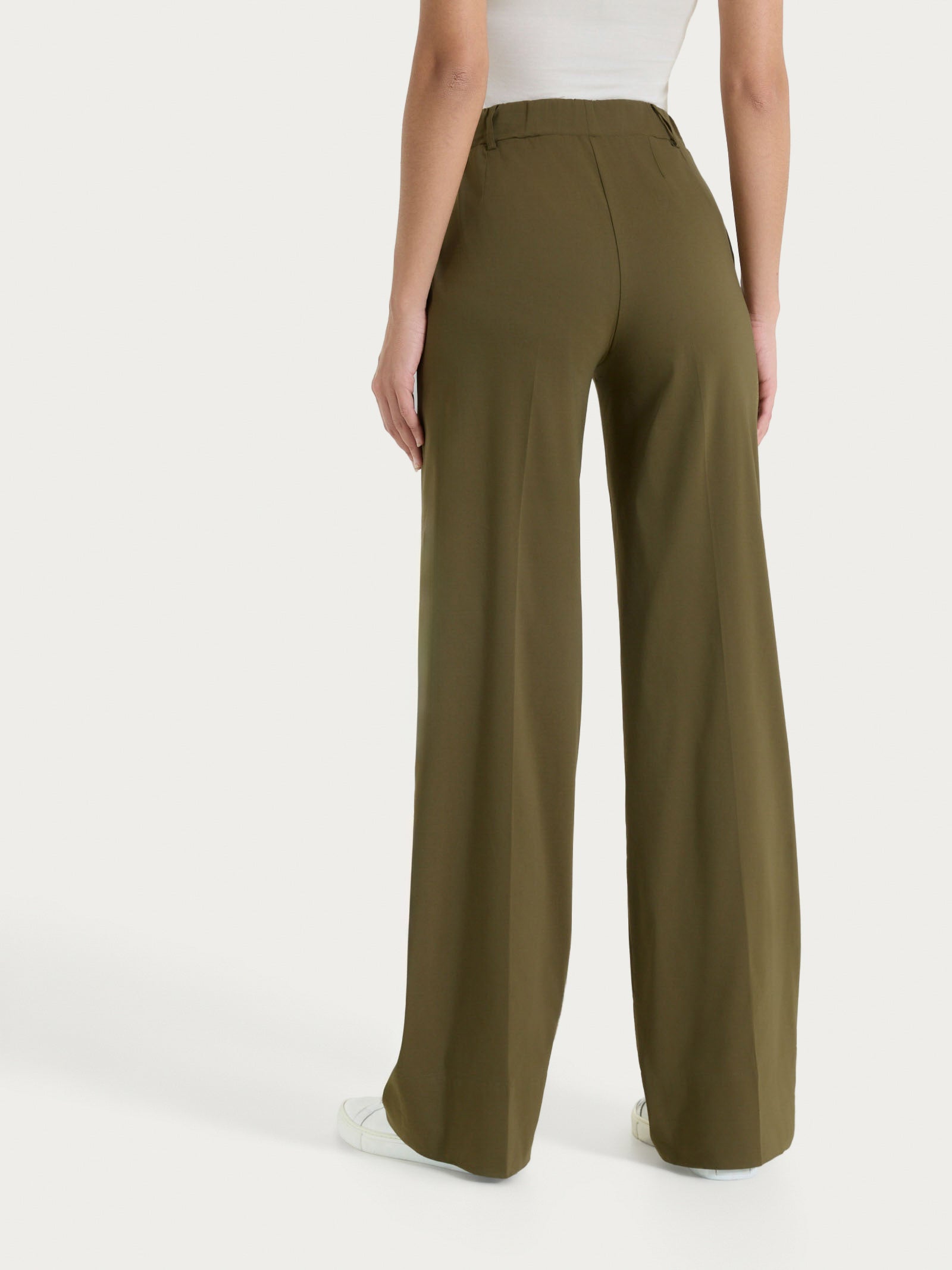 Ragno Super Fresh pantalone ampio Dark Olive cotone