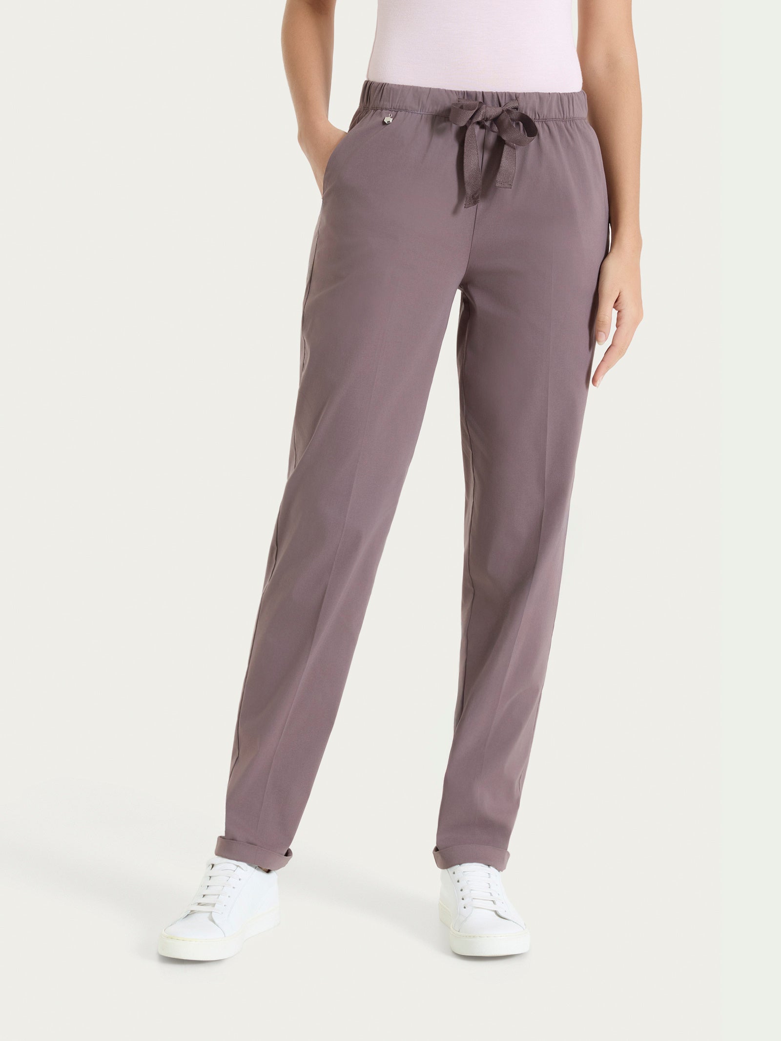 Ragno Super Fresh pantalone jogger plum truffle baggy
