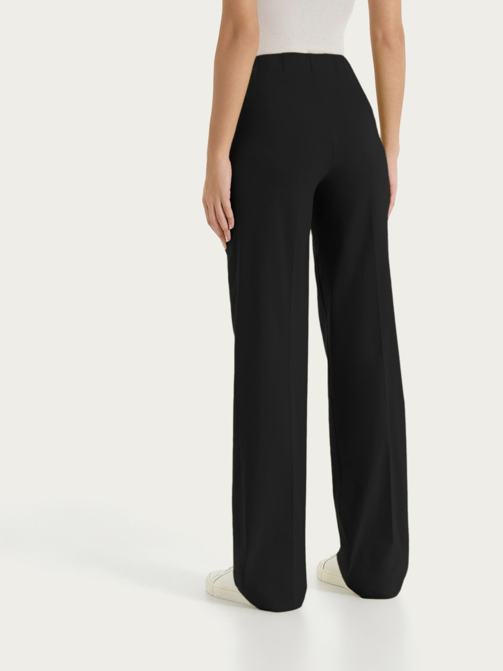Ragno Super Fresh pantalone ampio nero wide leg