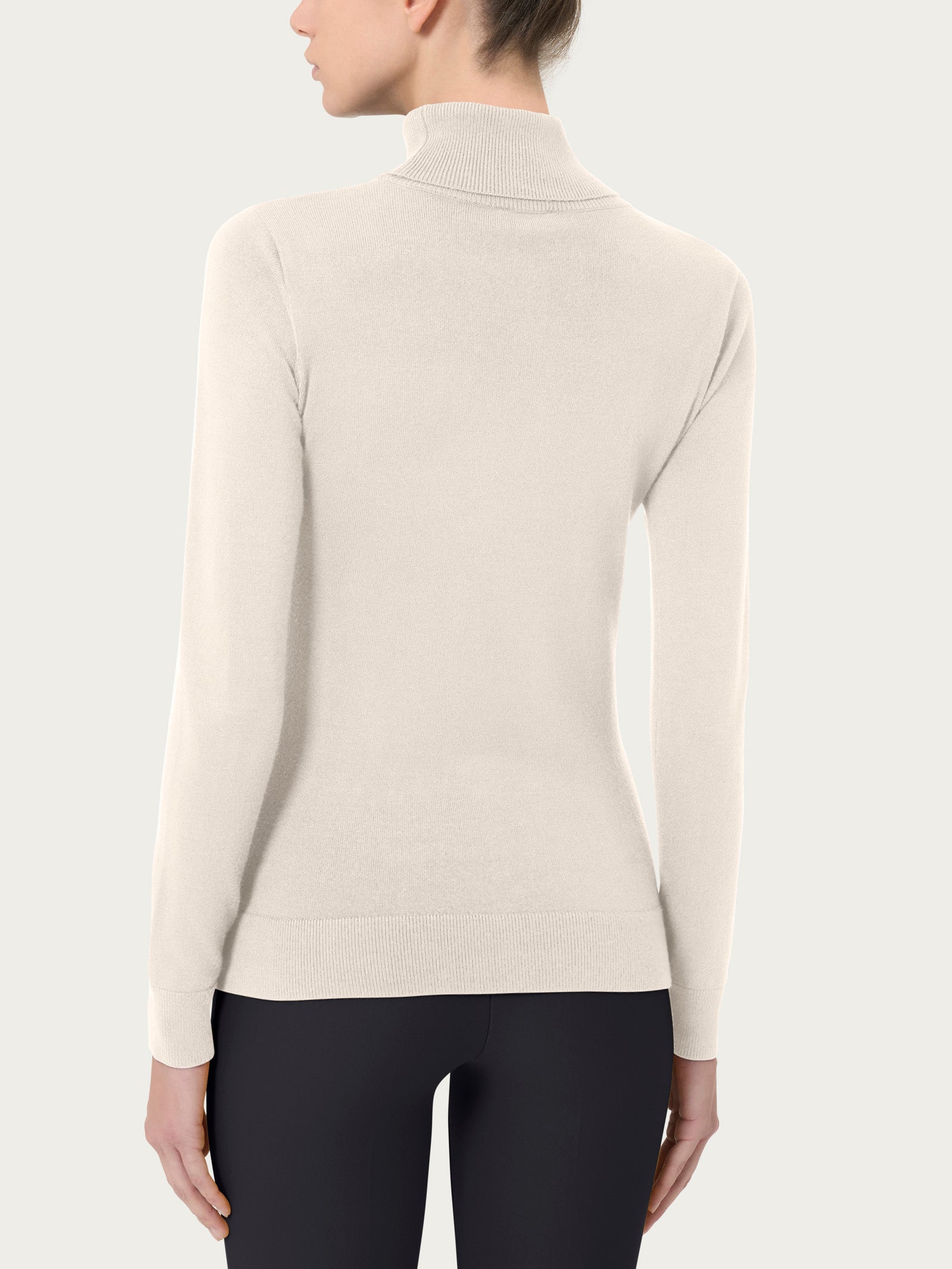 Ragno Four Seasons Dolcevita maglia champignon viscosa