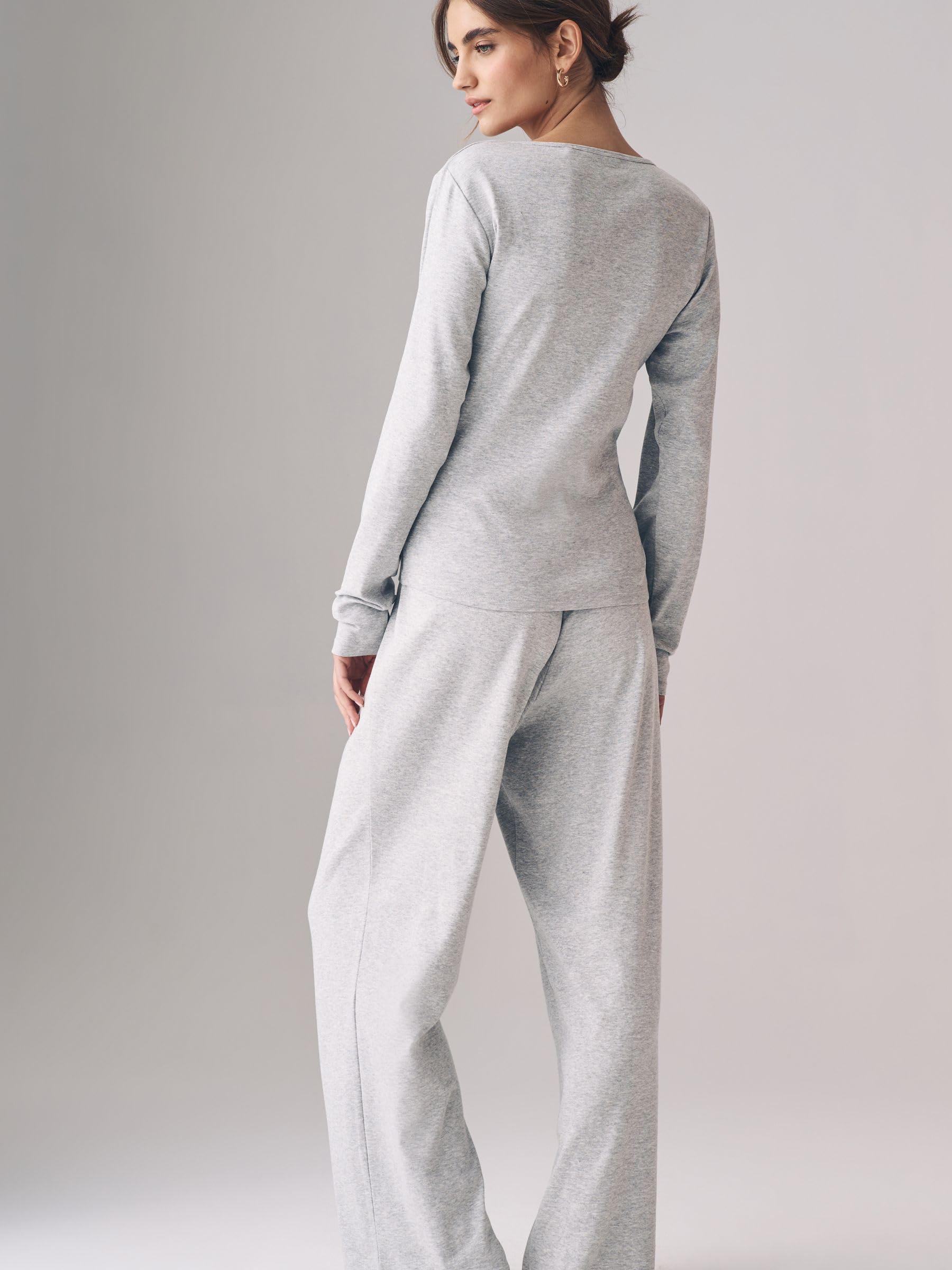 Geo Next The Set Pigiama Donna 2 Pezzi Cotone a Coste