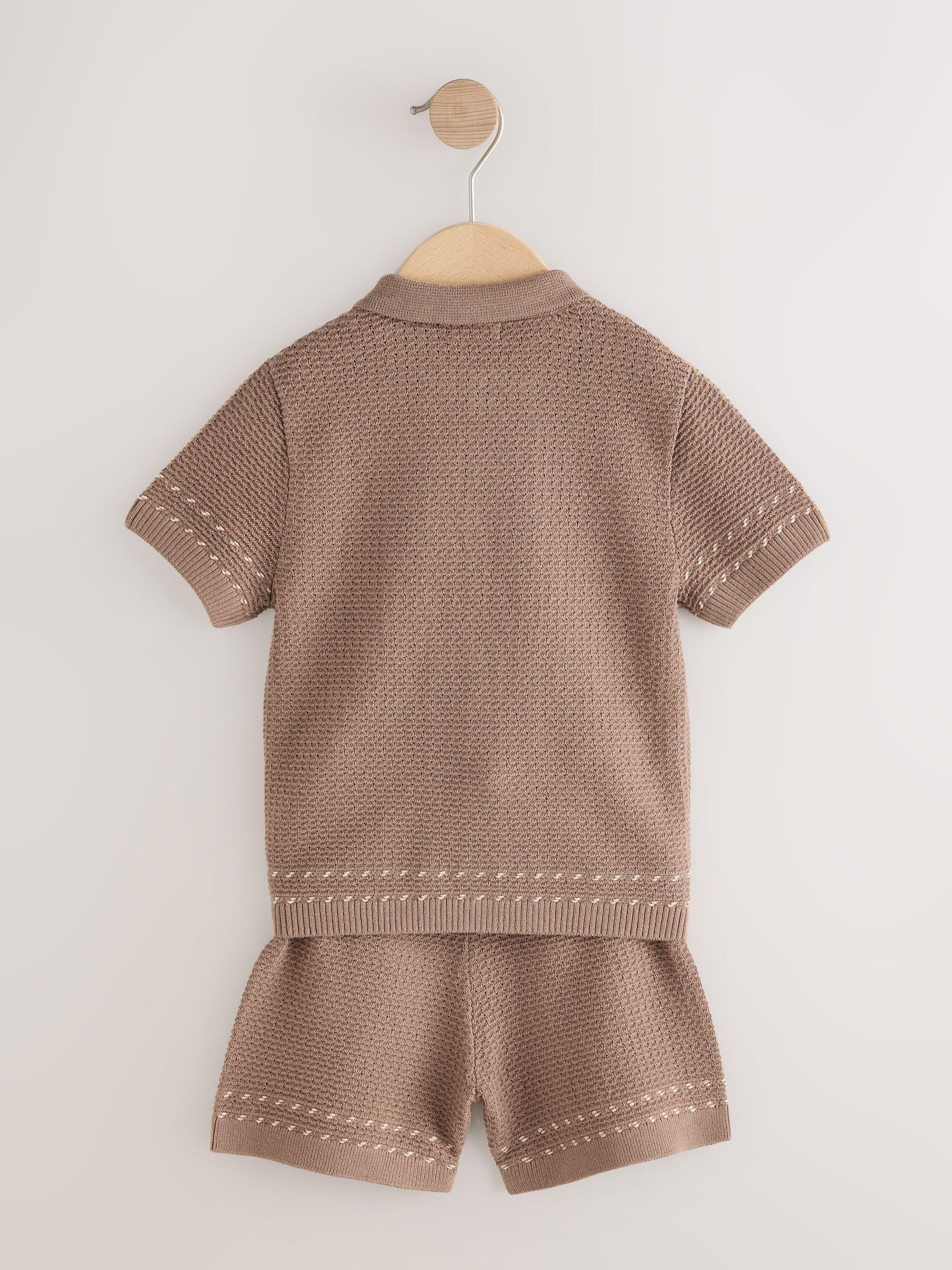 Geo Next completo bambino polo+shorts maglia testurizzata