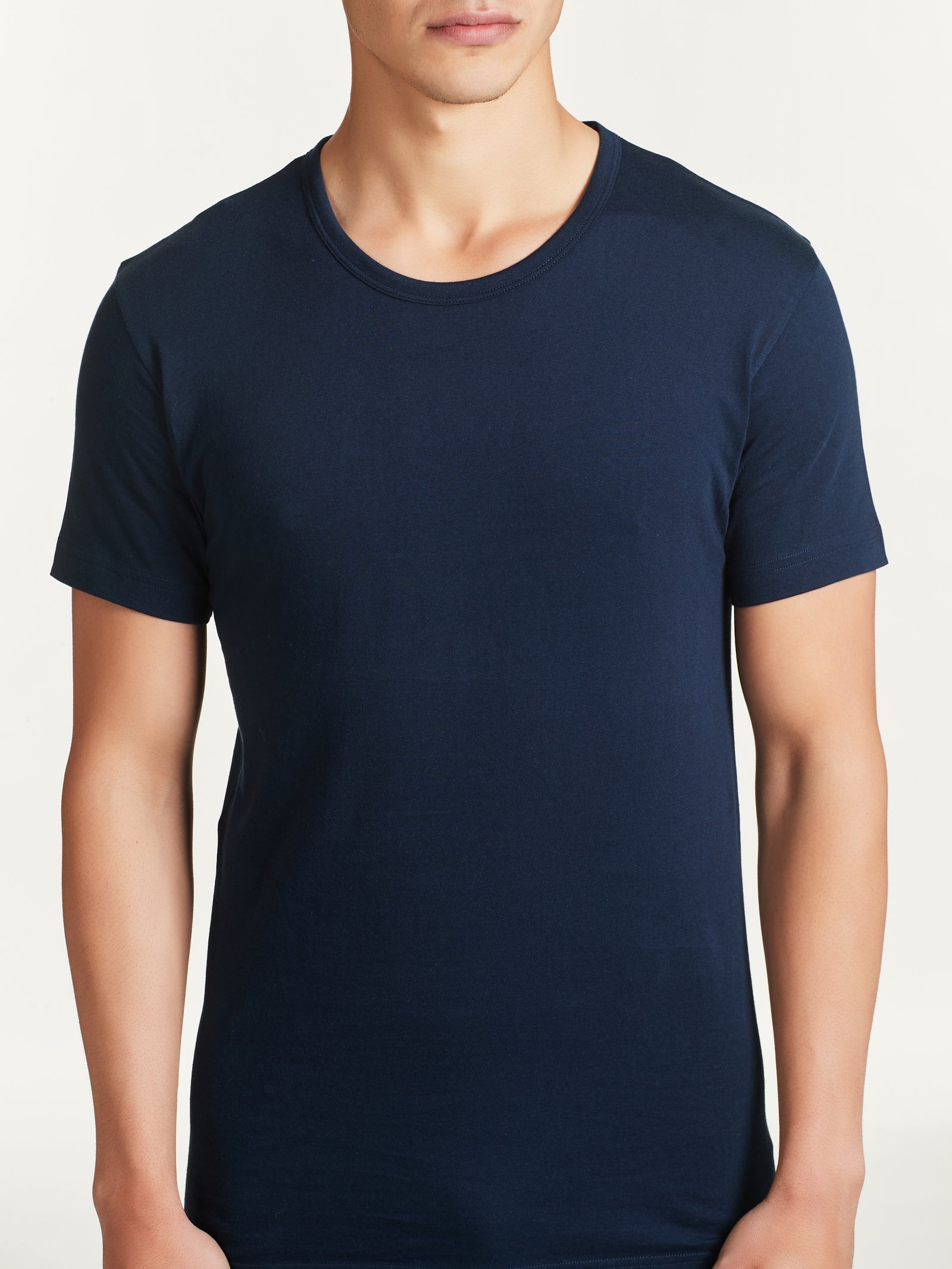 Ragno 100% Cotton maglietta girocollo Bleu bipack