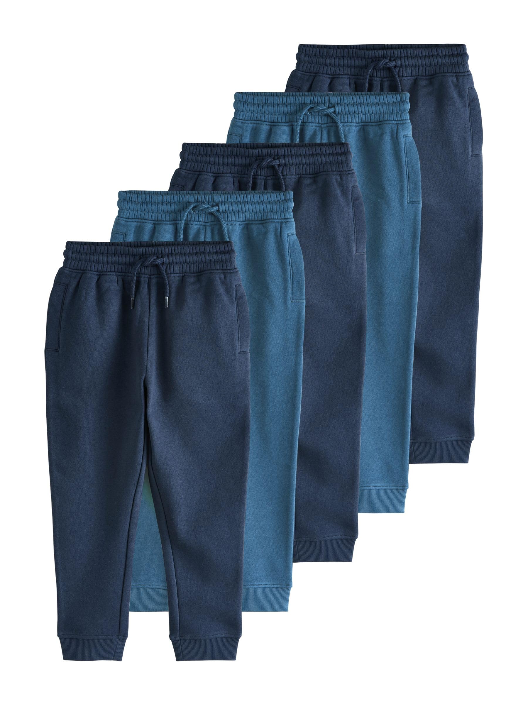 Next Basic Slim Pantaloni Jogging Ragazzo 5 Pezzi Cotone