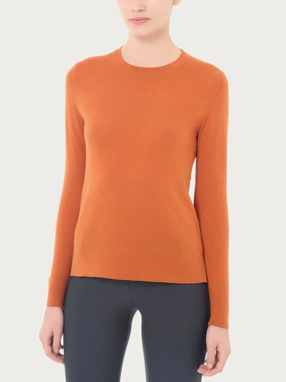 Ragno Merino Soft Girocollo Maglia Donna Rust Lana