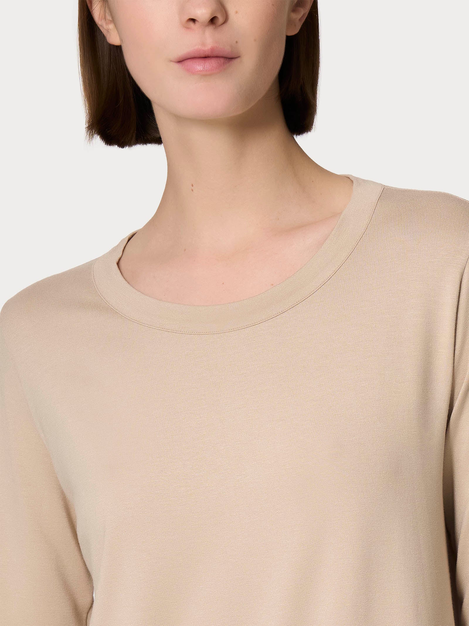 Ragno Viscosa Summer maglietta manica lunga donna Irish Cream