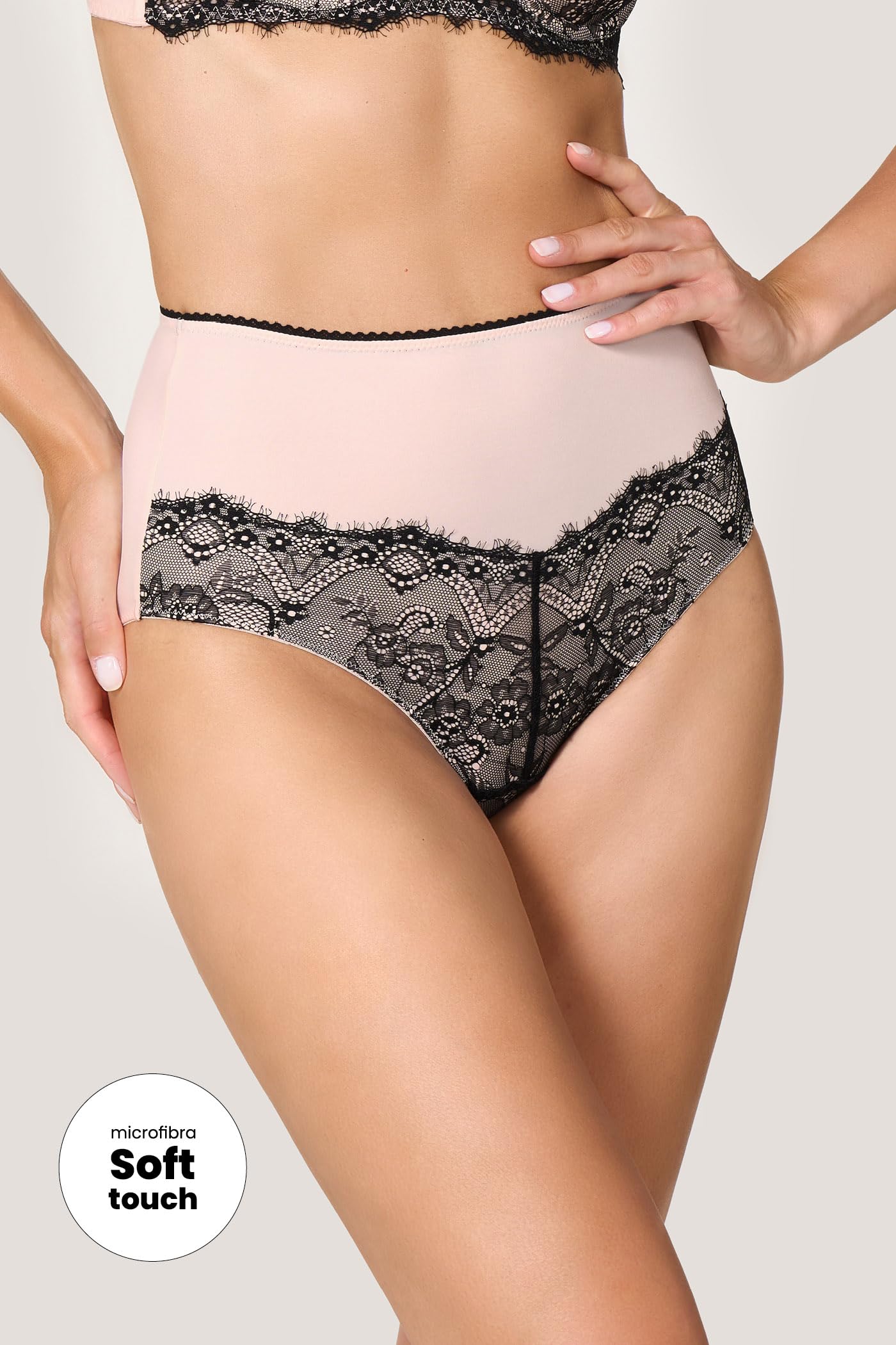 Goldenpoint Sugar Maid slip fianco alto pizzo cotone