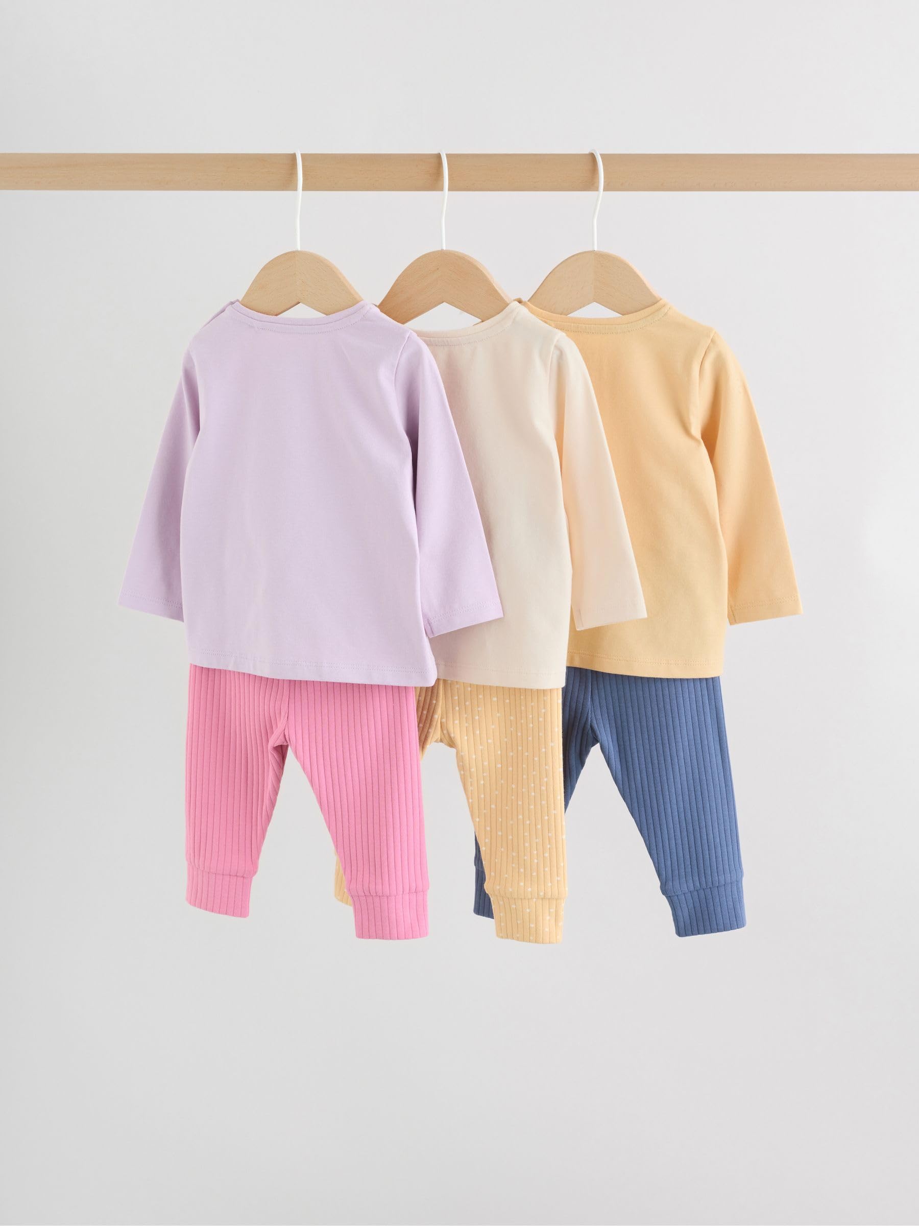 Next completi top maniche lunghe e leggings 74-80 6 completi