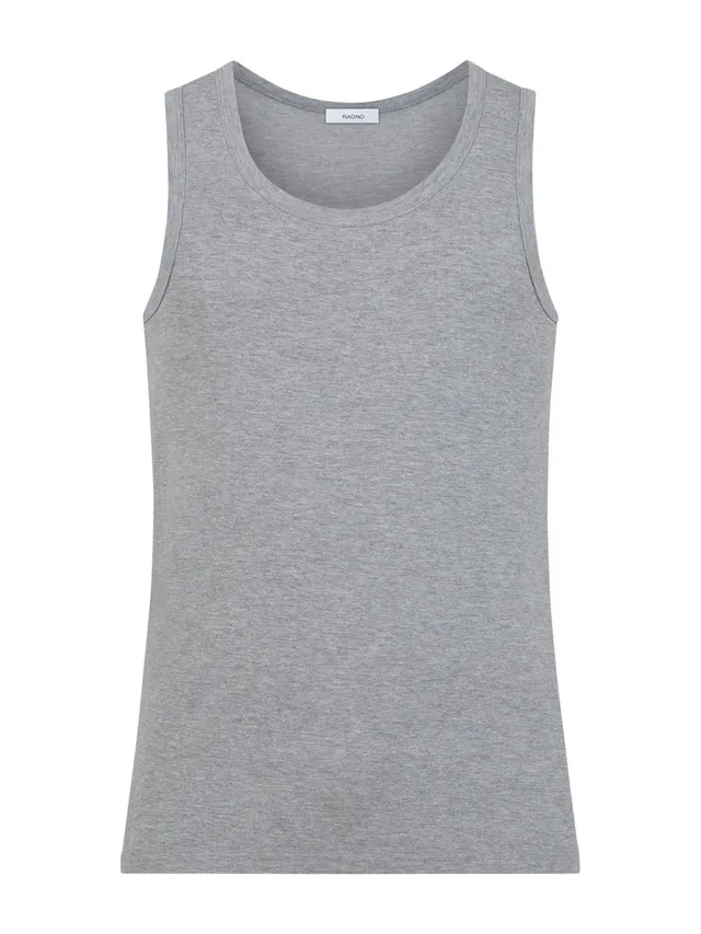Ragno Thermo Cotton Canottiera Spalla Larga Argento Cotone