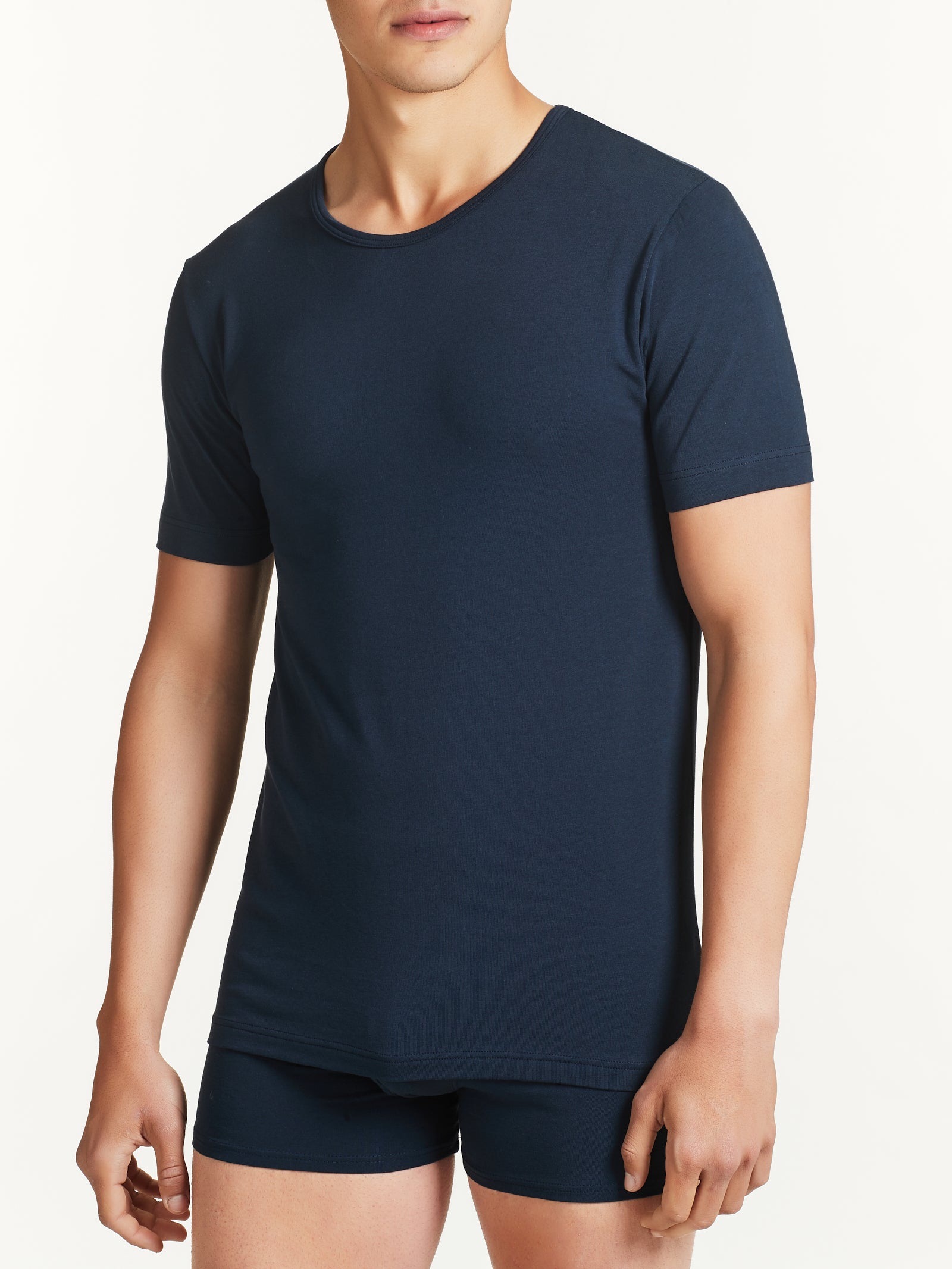 Ragno Dynamic Maglietta Girocollo Manica Corta Bleu 2 Pezzi cotone