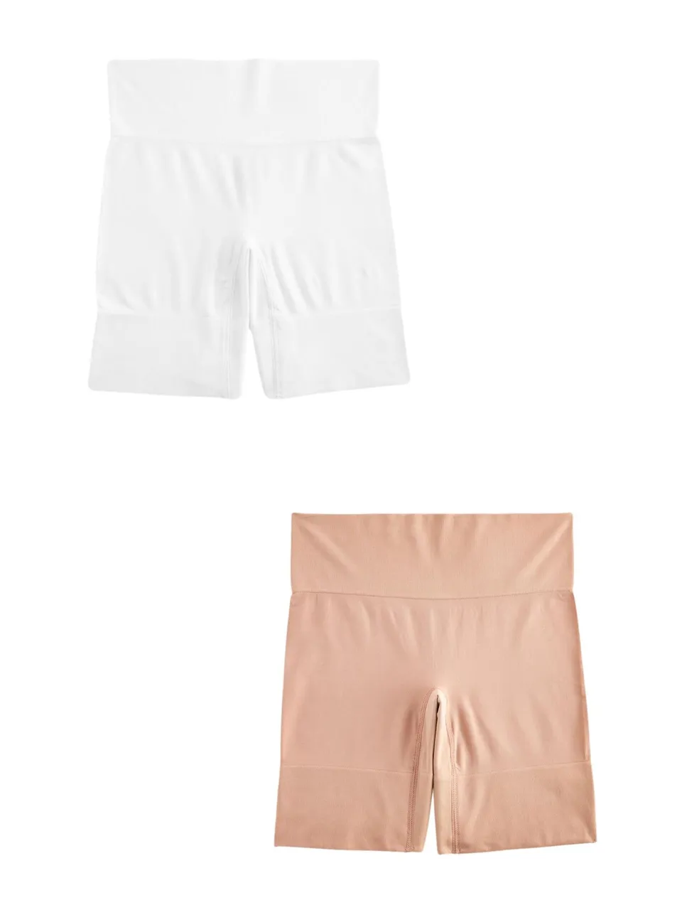 Next shorts modellanti anti-irritazione 2 paia nude bianchi