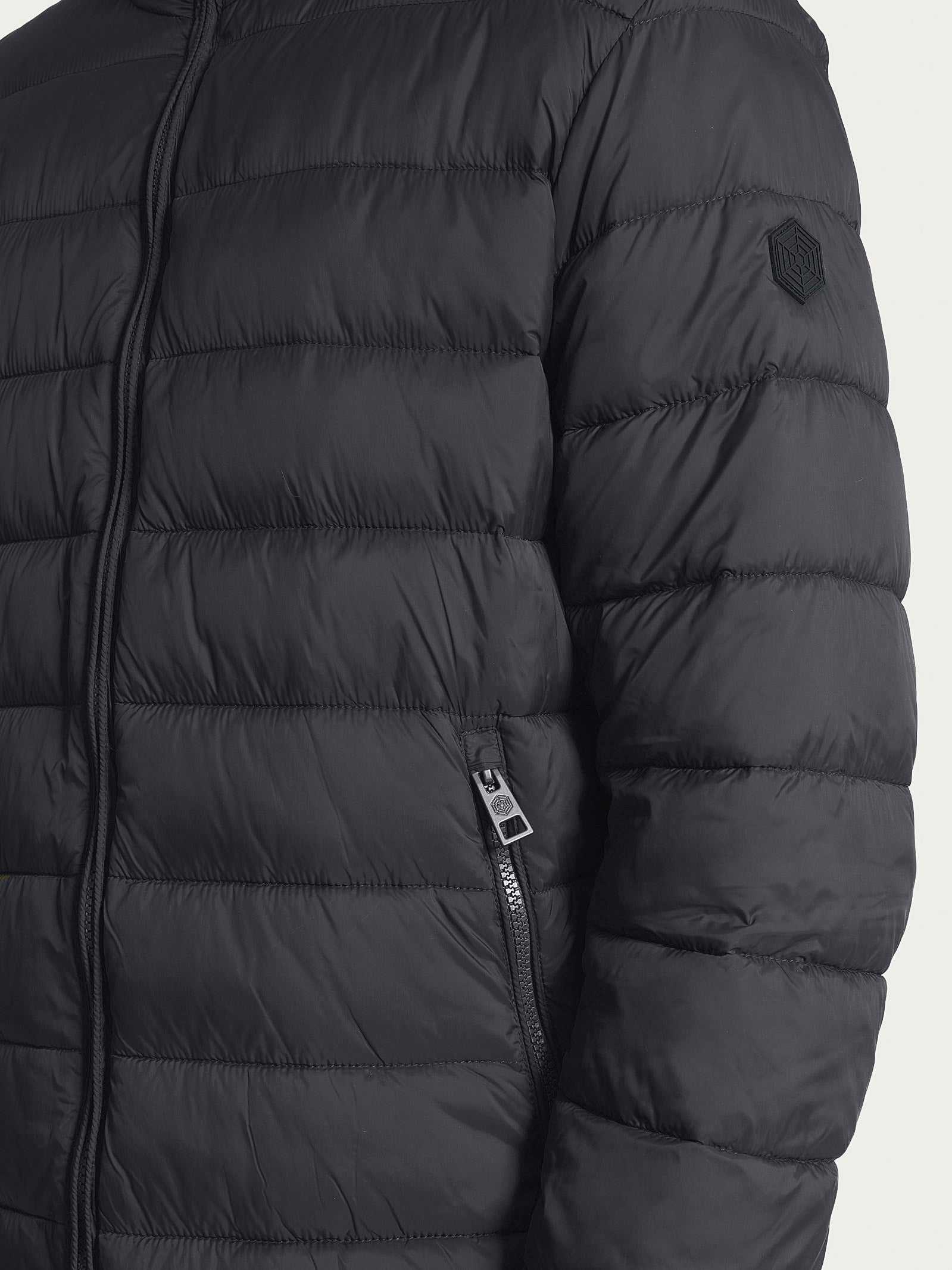 Ragno Vegan Down Piumino Cappuccio Uomo Dark Shadow Caldo