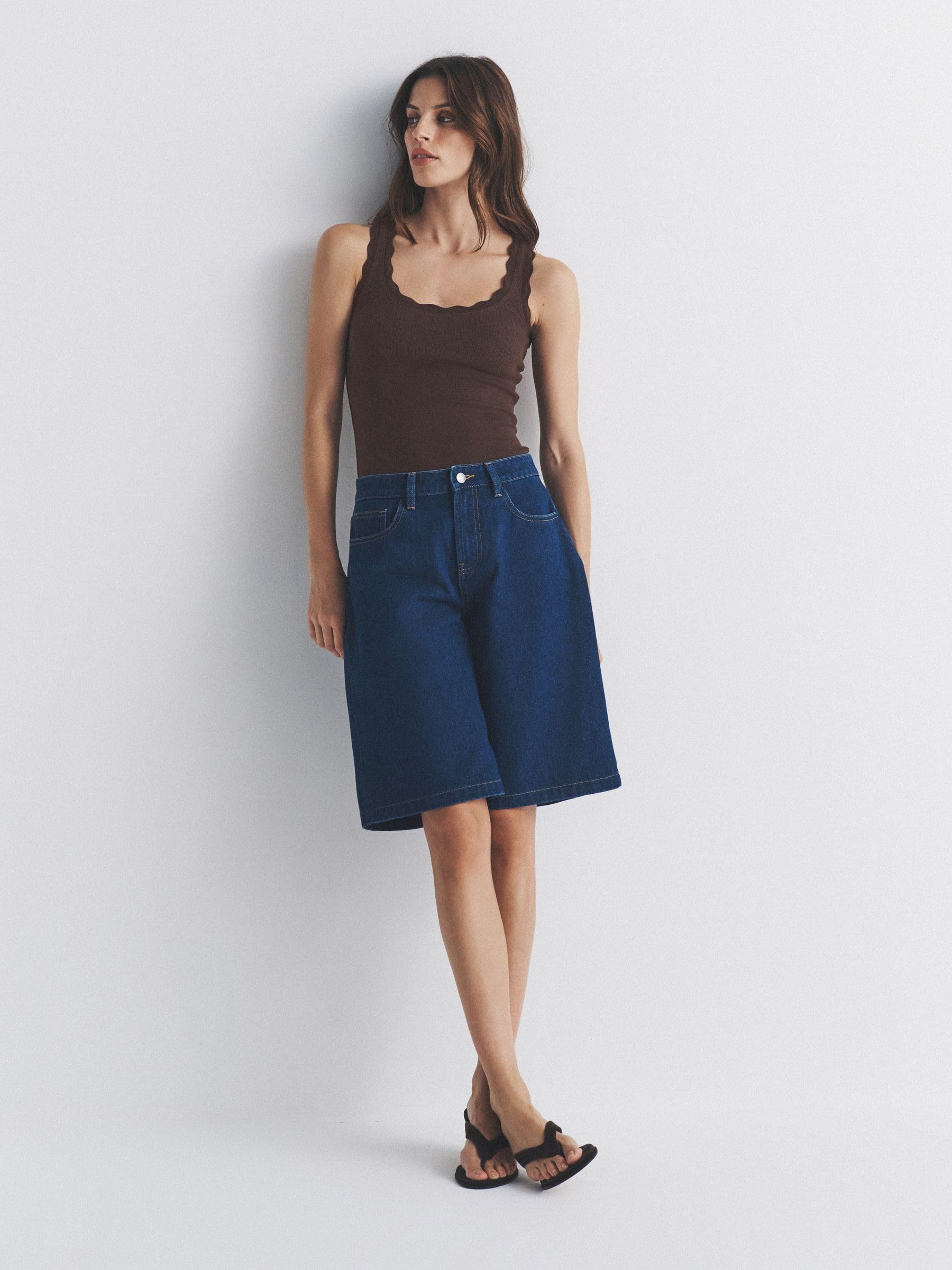 Geo Next The Set Canotta Coste Bordo Smerlato Donna 3 Pezzi