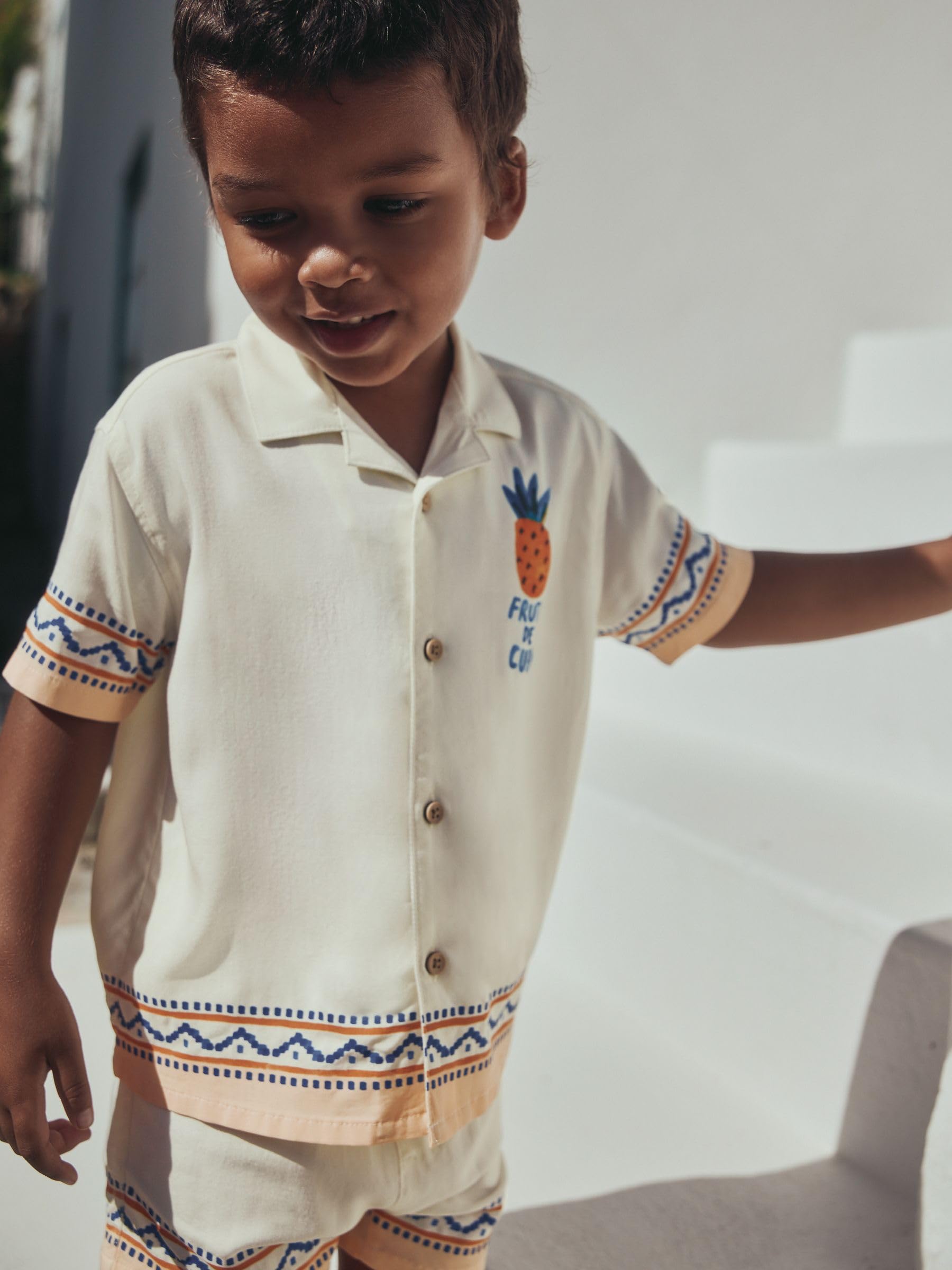 NEXT completo camicia shorts ragazzo 128-134