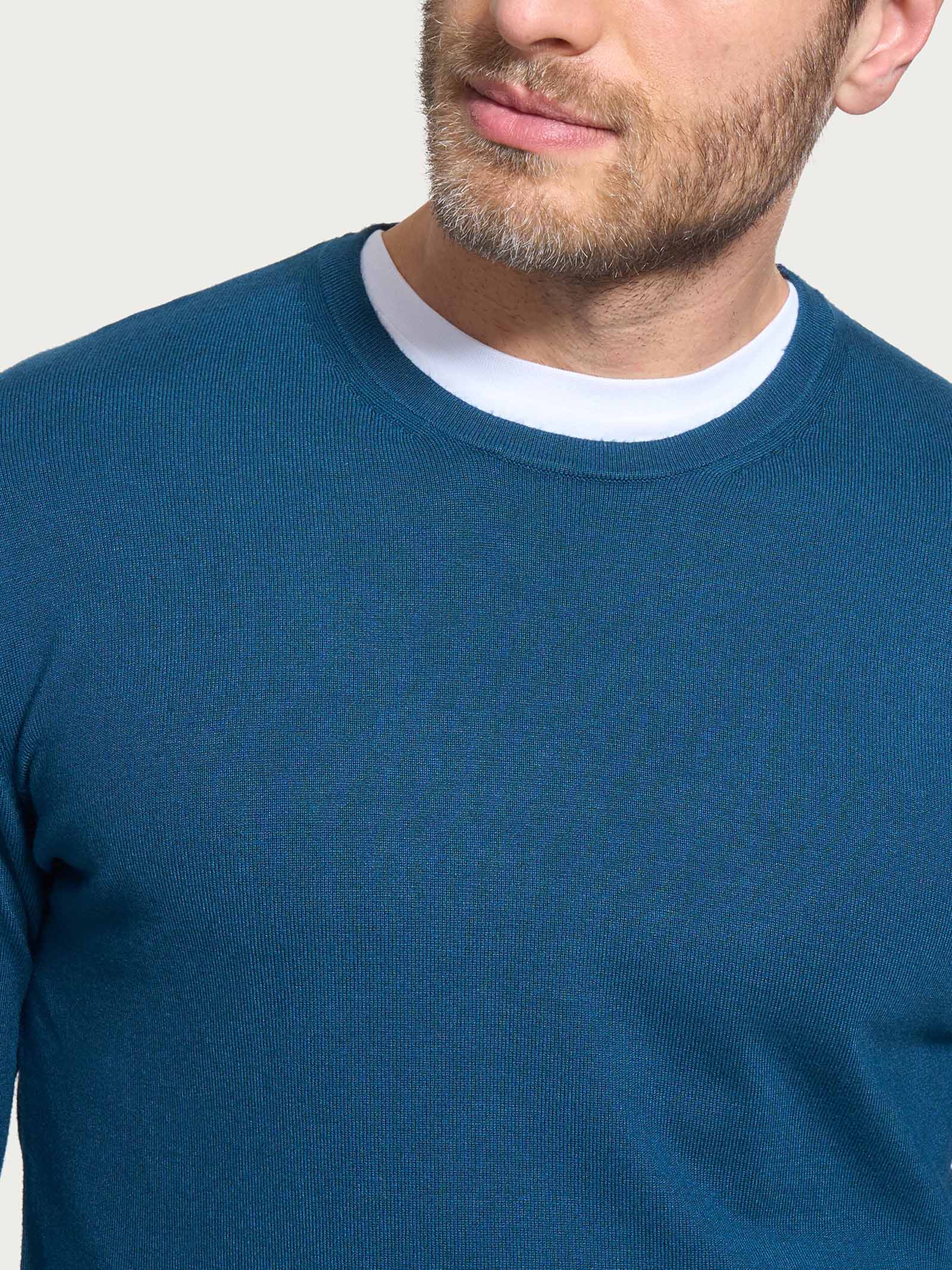 Ragno Four Seasons girocollo maglia uomo Reflecting Pond viscosa