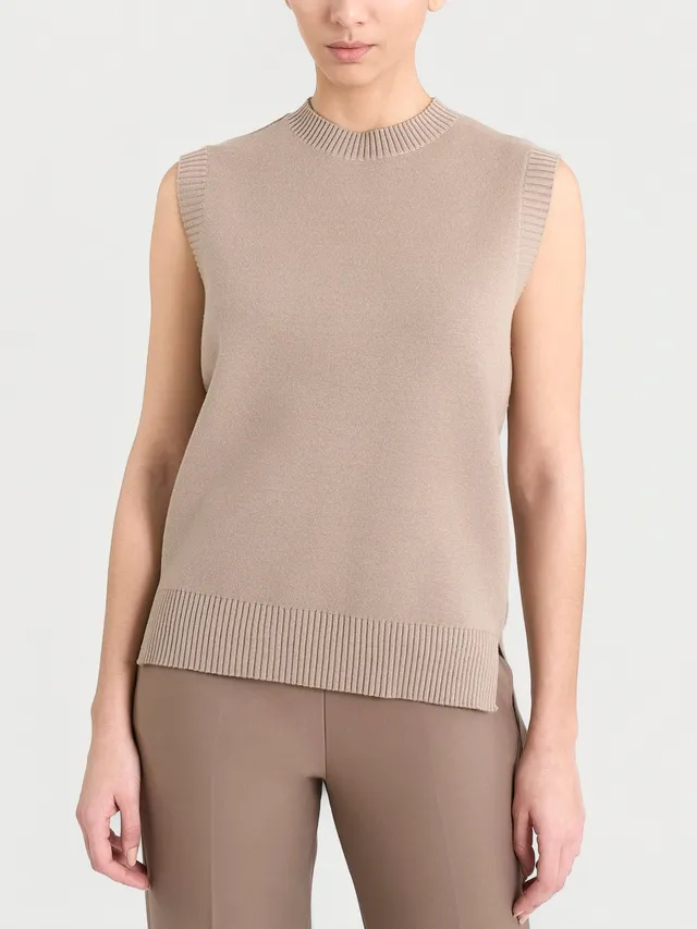 Ragno Super Soft Maglia Smanicata Cammello viscosa
