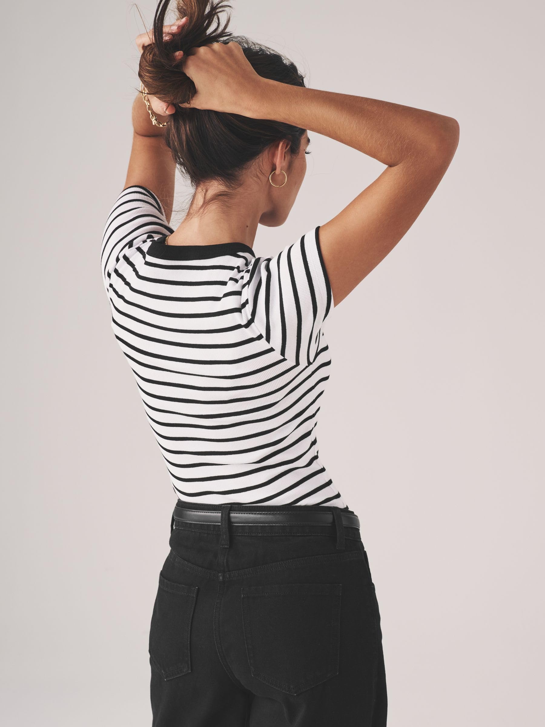 Next The Set Pack 5 Magliette donna a costine corte