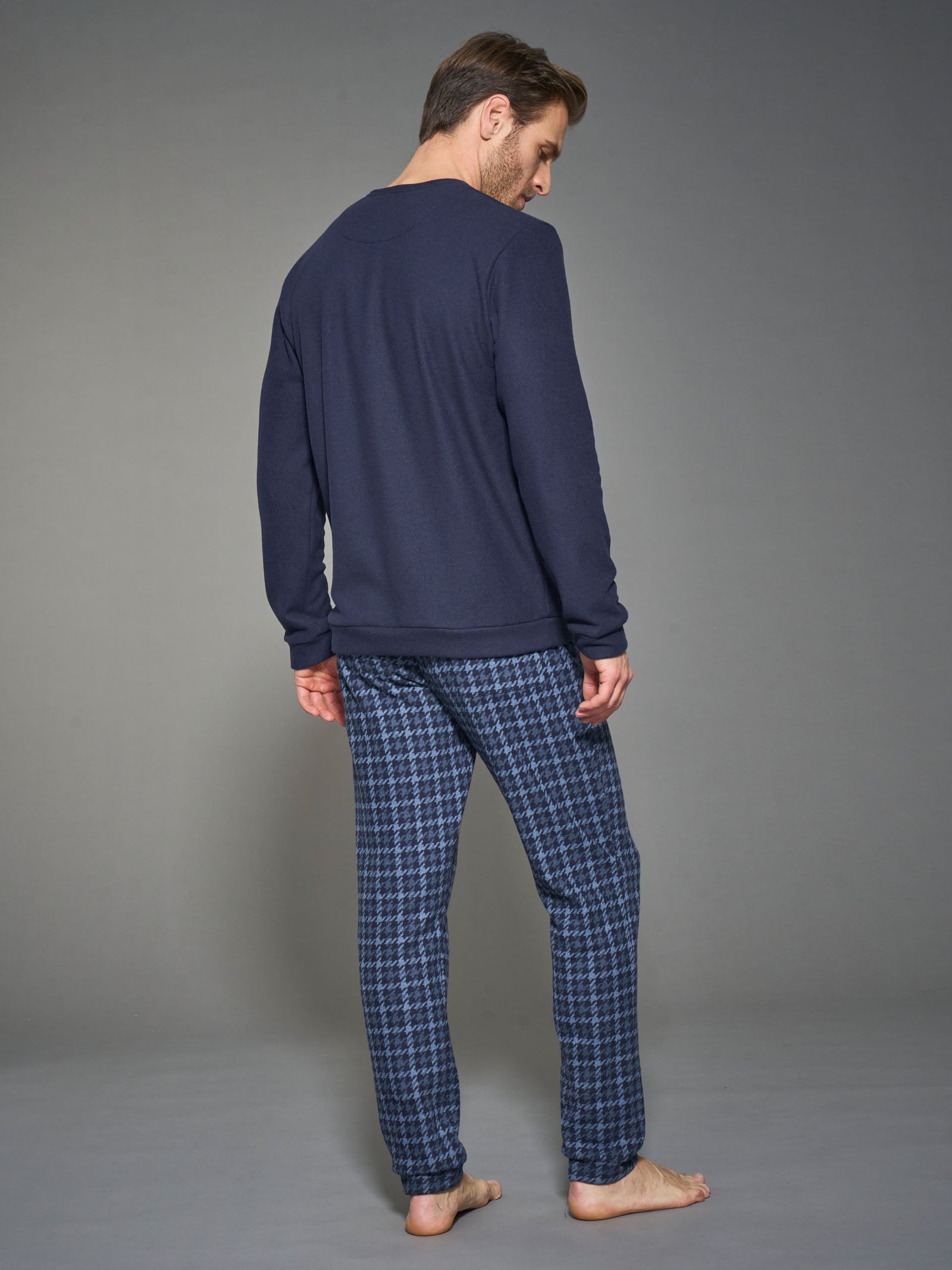 Ragno Cotton Eco Pile pigiama serafino Fant.Tenebre caldo