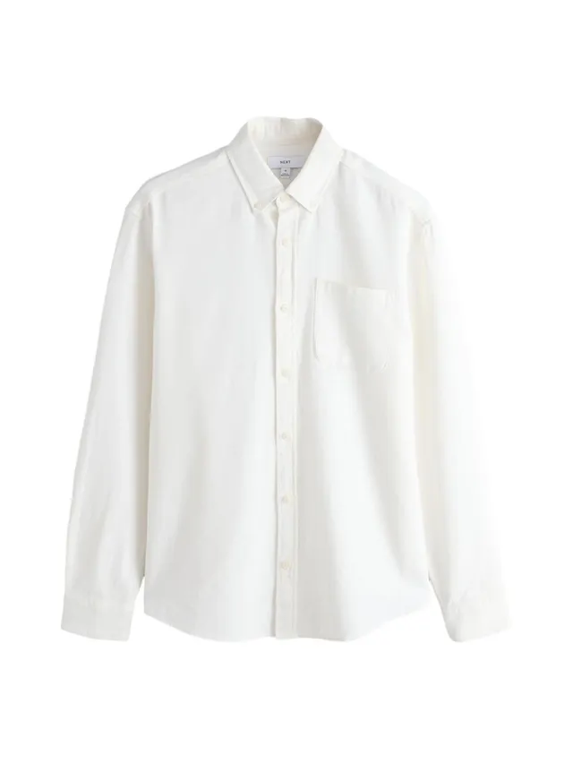 Next camicia uomo maniche lunghe lino cotone XXL
