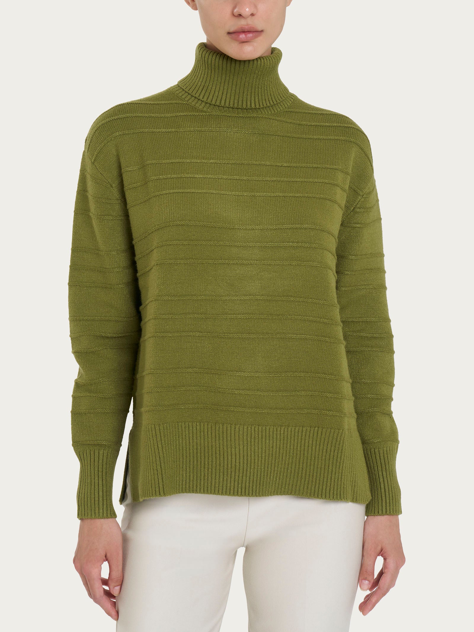 Ragno Super Soft Dolcevita Maglia Sphagnum misto viscosa