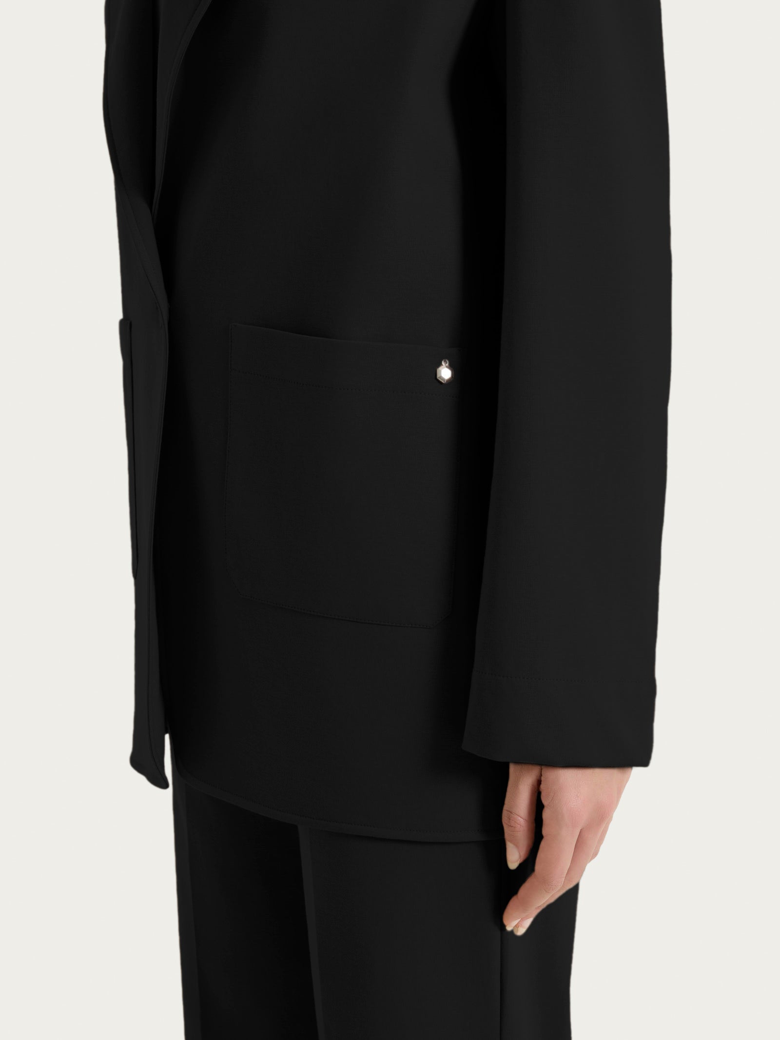 Ragno Compact Light blazer 1 bottone nero elastico