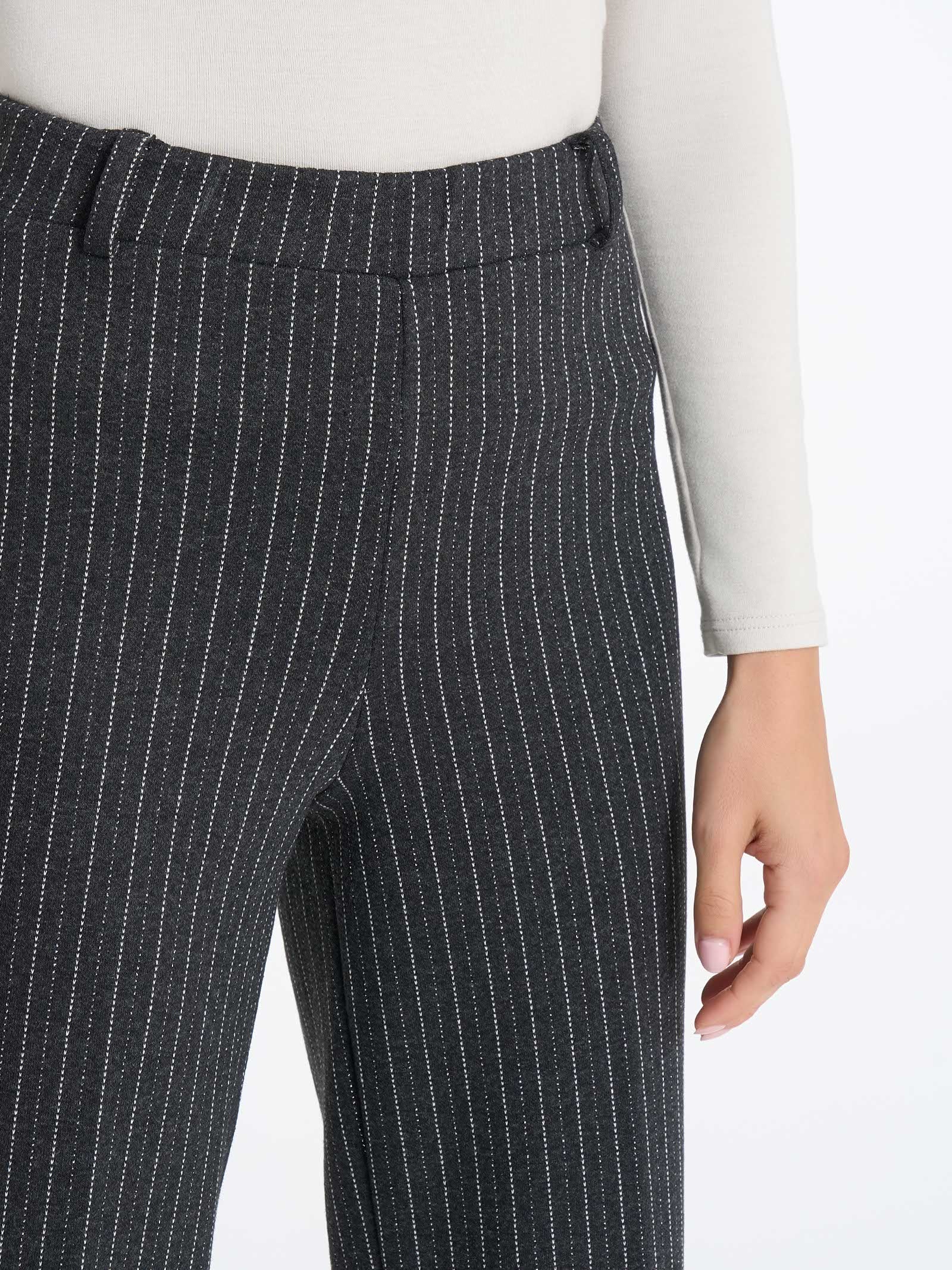 Ragno Compact The Wide Leg pantalone Fant.Oscuro Mel gessato