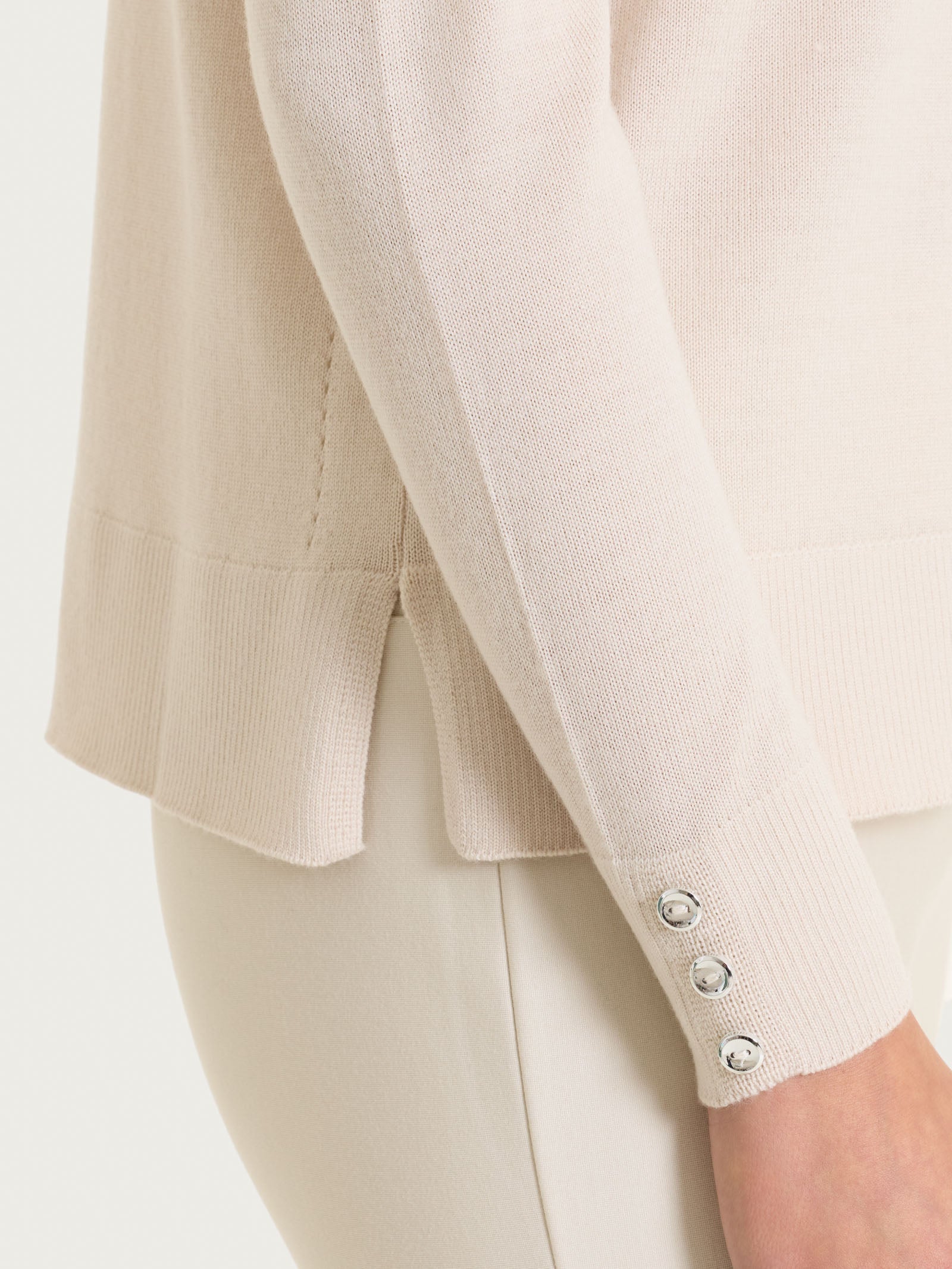 Ragno Merino Soft maglia girocollo champignon lana
