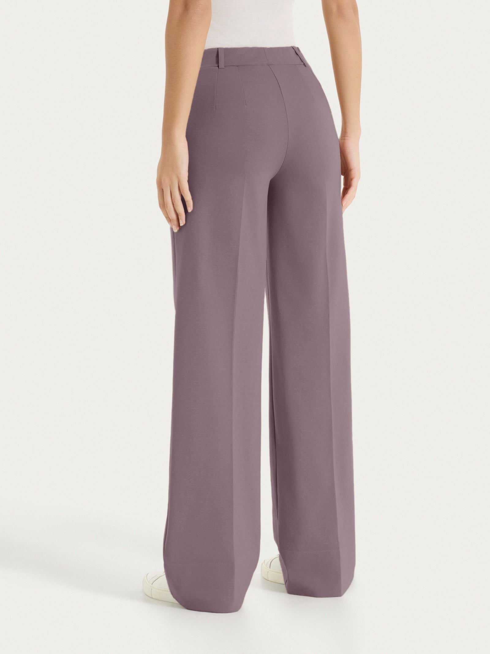 Ragno Compact Light Pantalone ampio tasche plum truffle