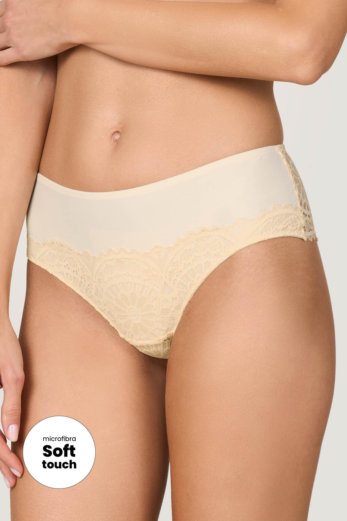 Goldenpoint Majesty Slip Fianco Alto Microfibra Pizzo