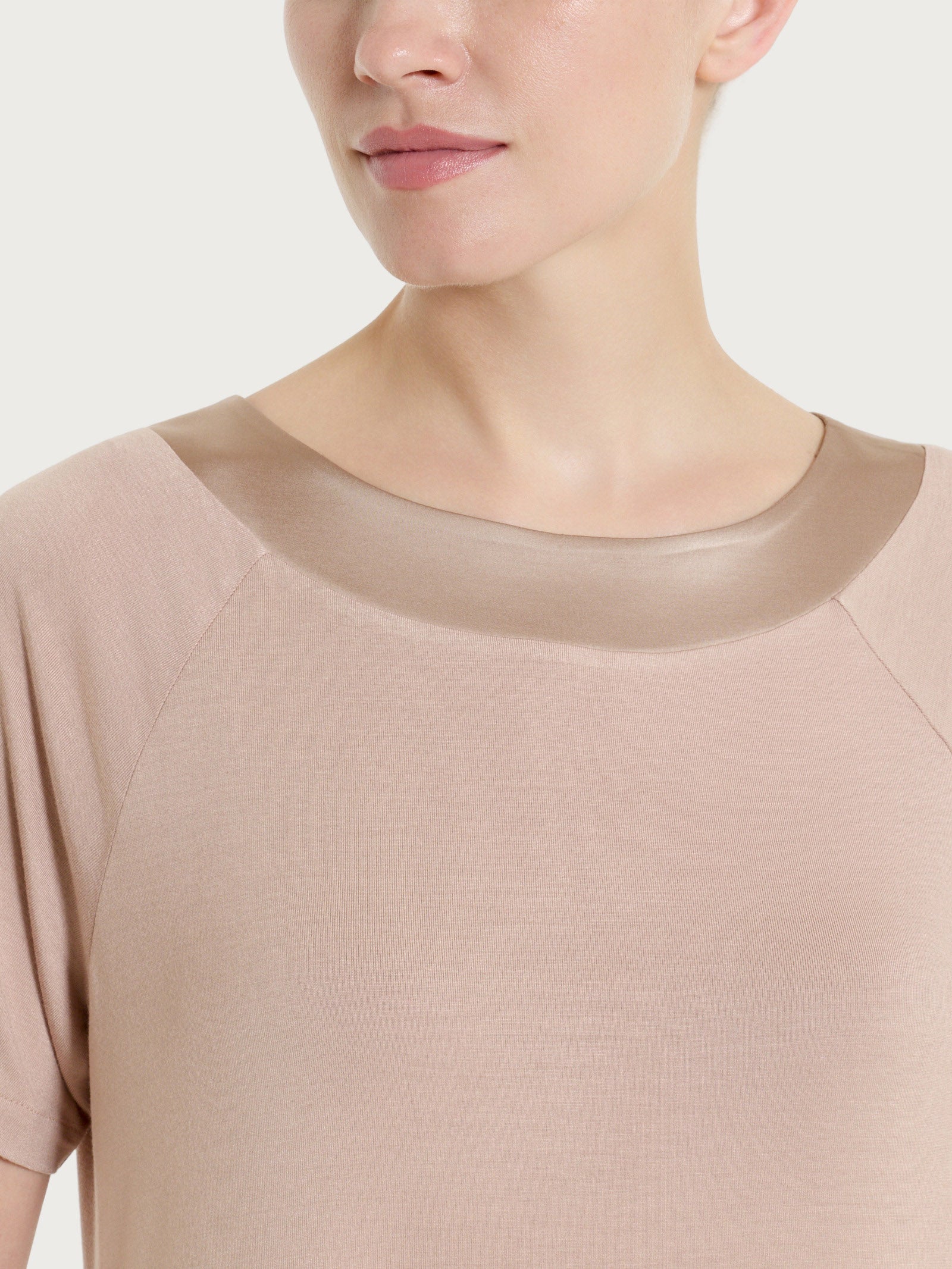 Ragno Viscosa Summer abito manica corta Warm Taupe