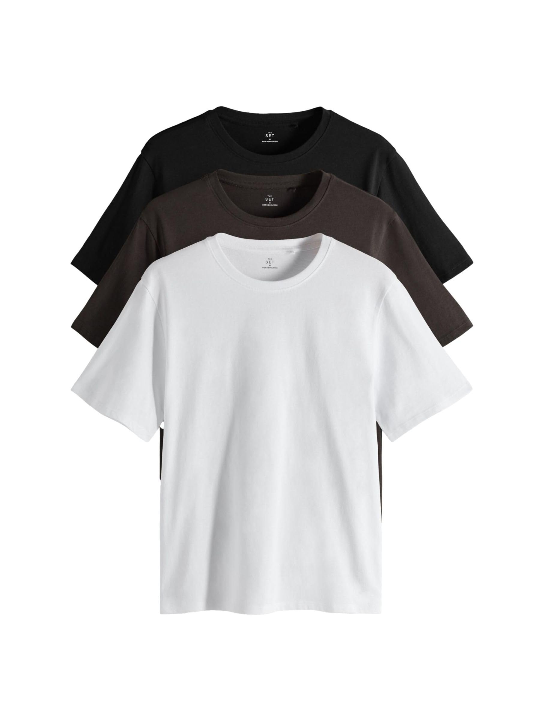 The Set T-Shirt Donna Cotone 3 Pezzi Maniche Corte Comode