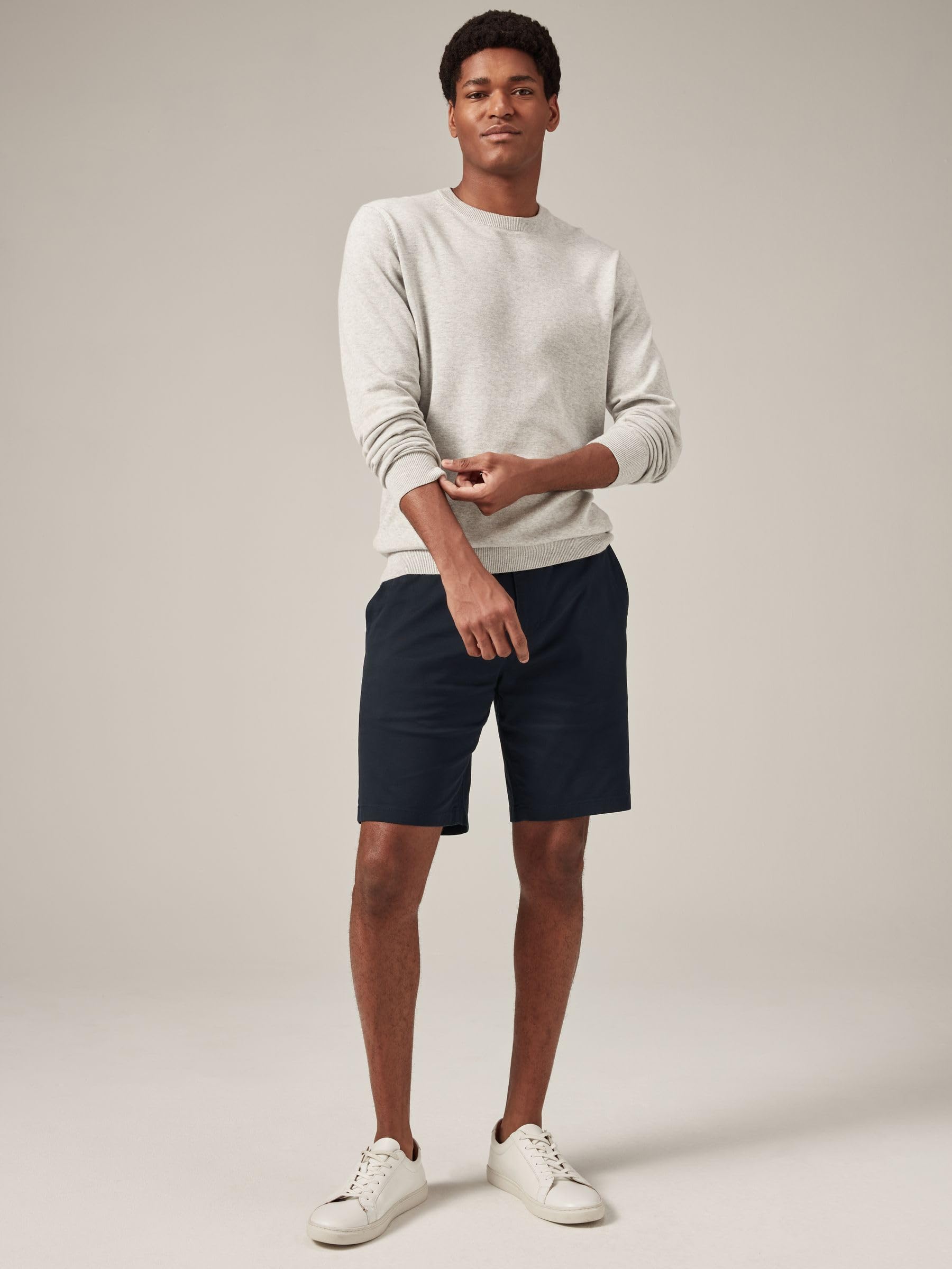 Next Shorts Chino Slim Uomo 30 Blu Elasticizzati