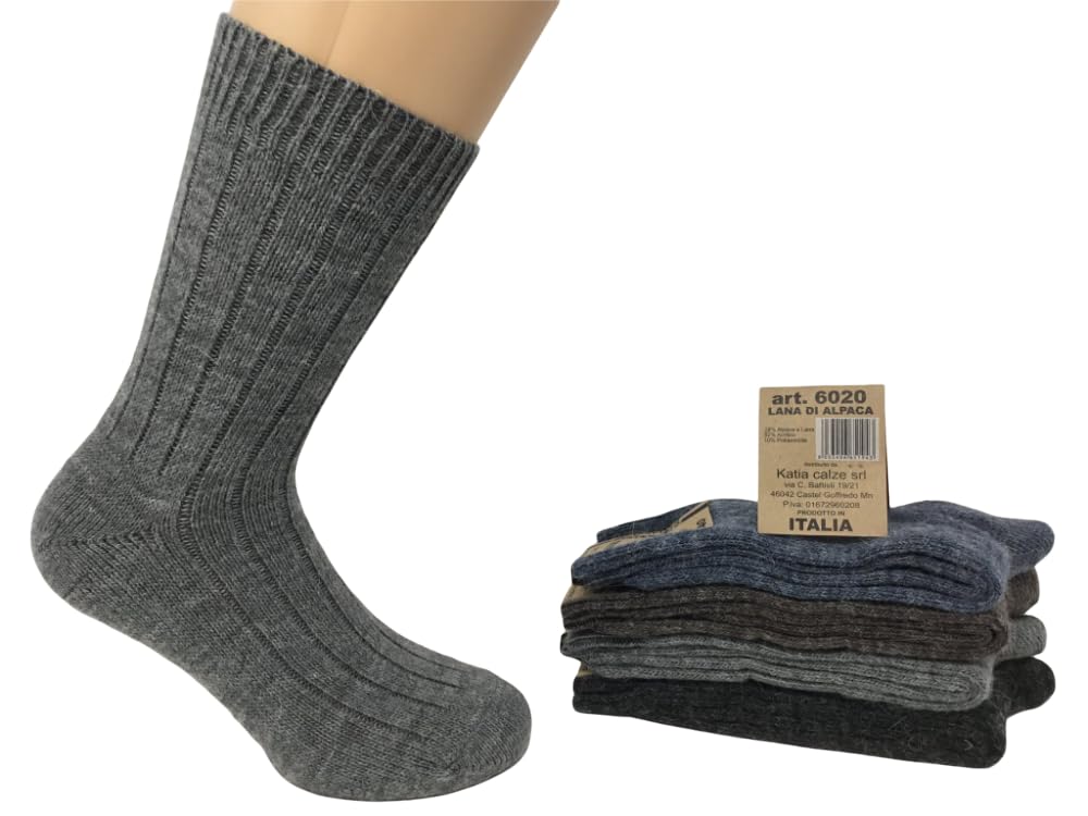 Lady C calzini corti lana e alpaca unisex caldi