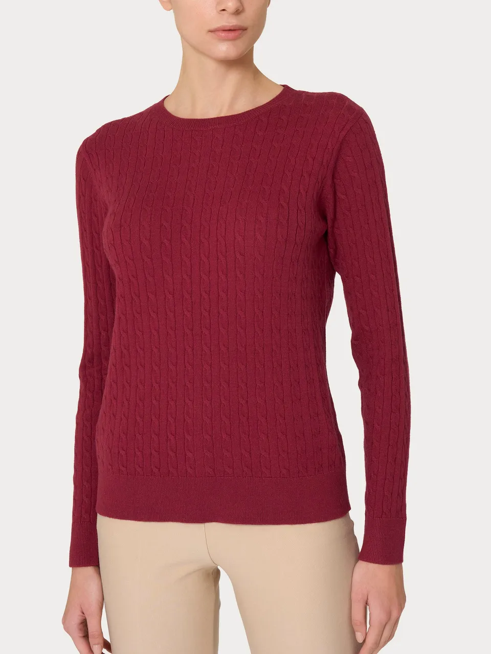 Ragno Super Soft maglia girocollo viscosa tibetan red