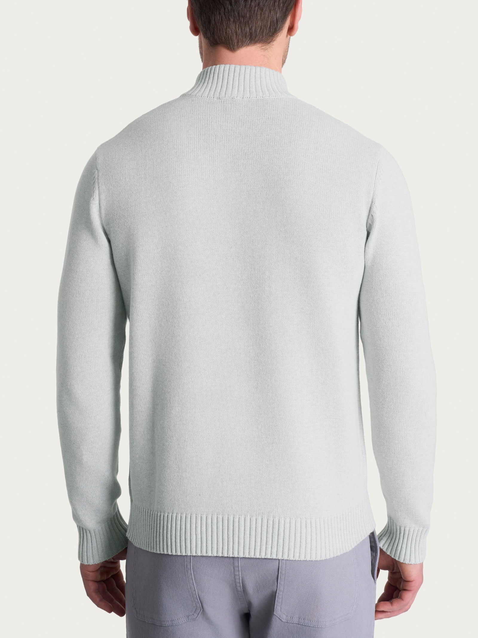 Ragno Winter Cotton Lupetto Zip Bottoni maglia dawn blue mel