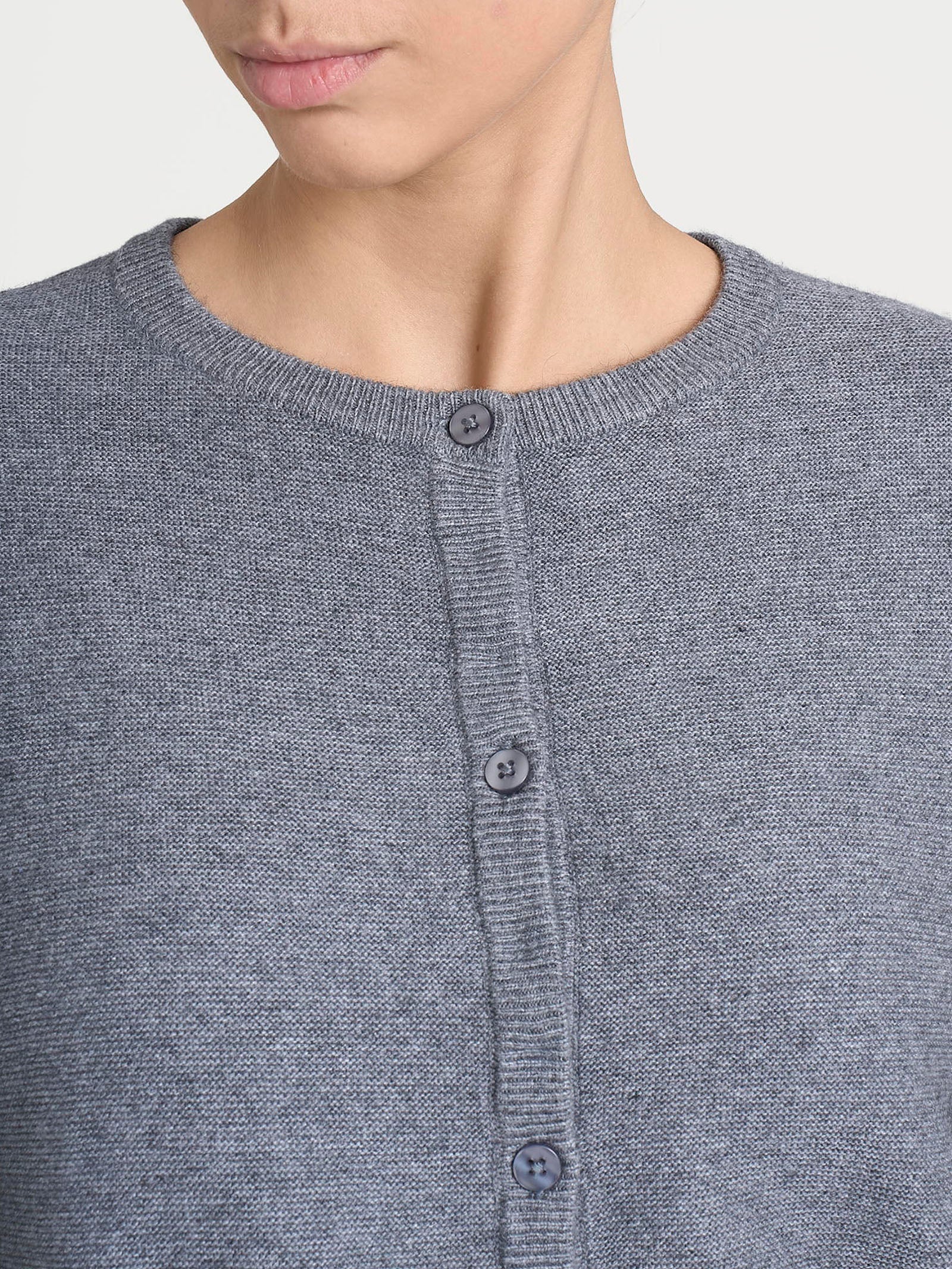 Ragno Natural Soft Cardigan Corto Ferro Mel. Punto Links