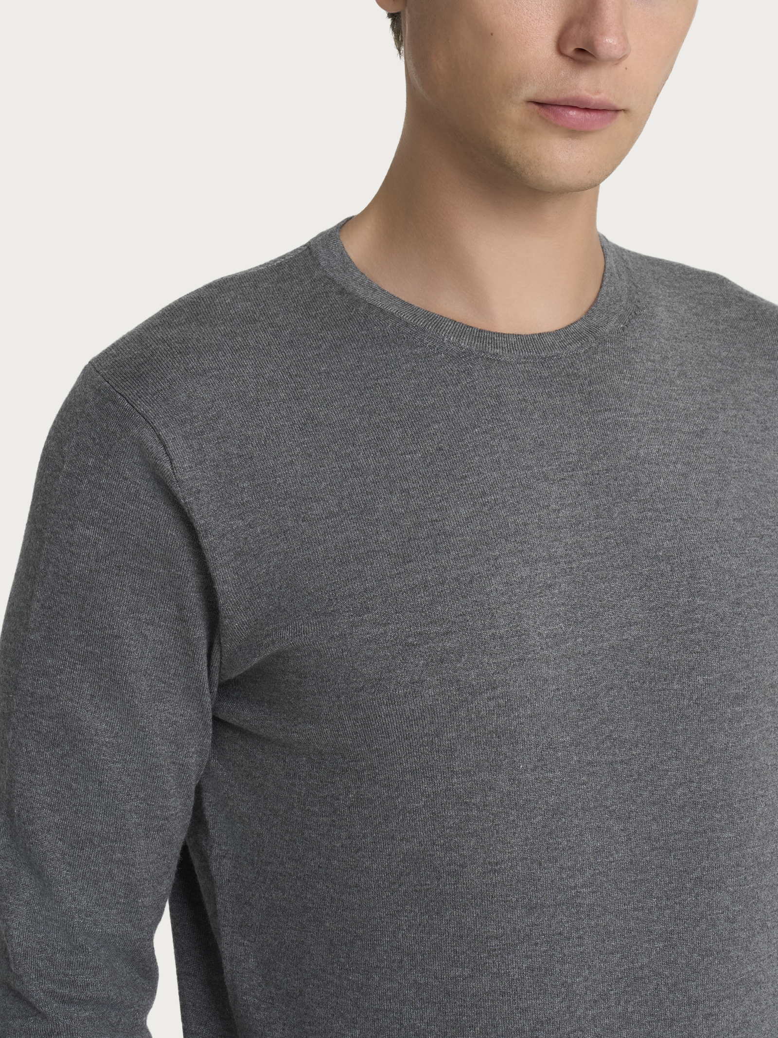 Ragno Four Seasons Pull Girocollo Maglia Ardesia Mel.