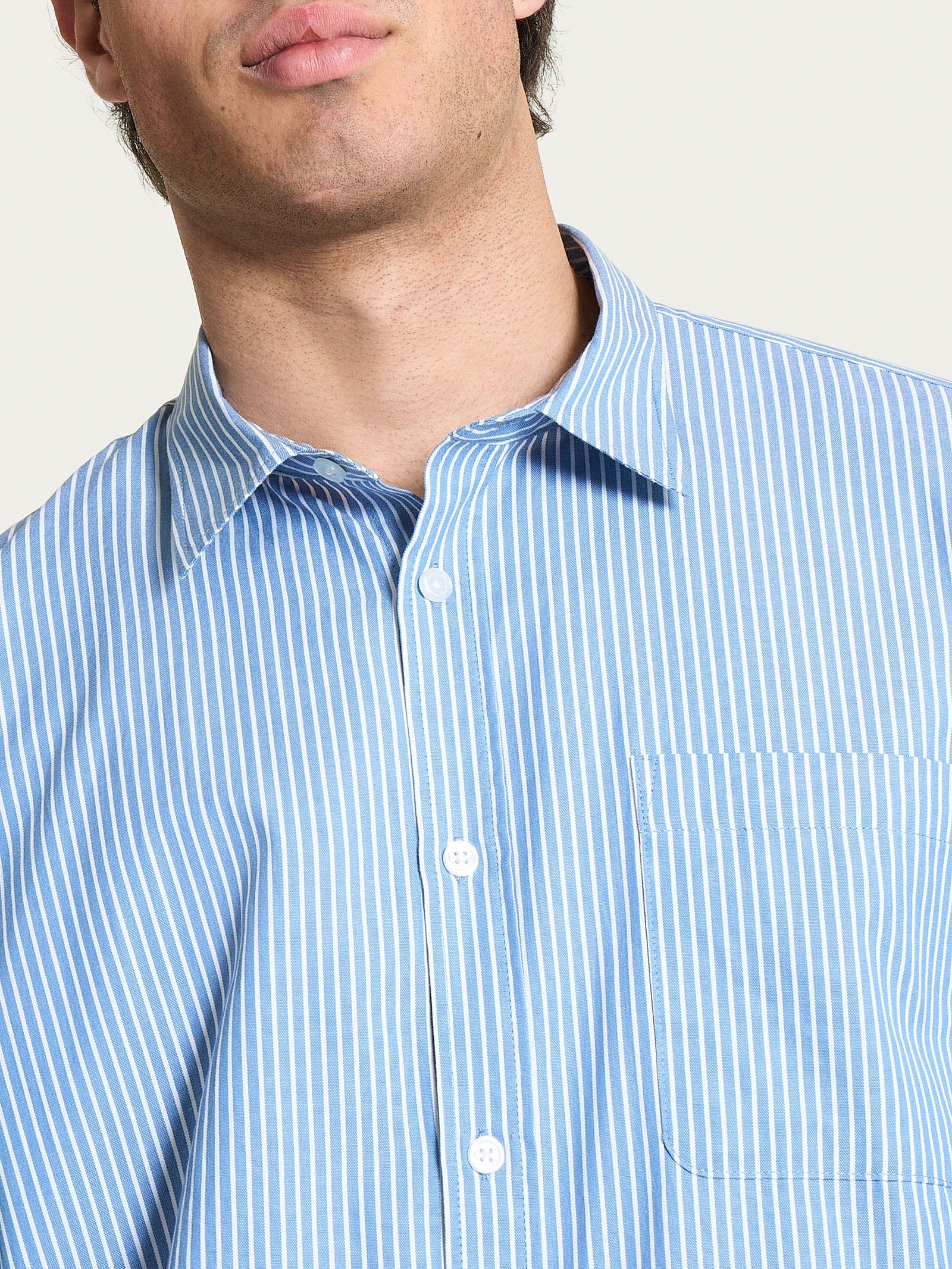 Ragno Oxford Double Twisted Camicia Uomo Cotone Fant. Rain Washed