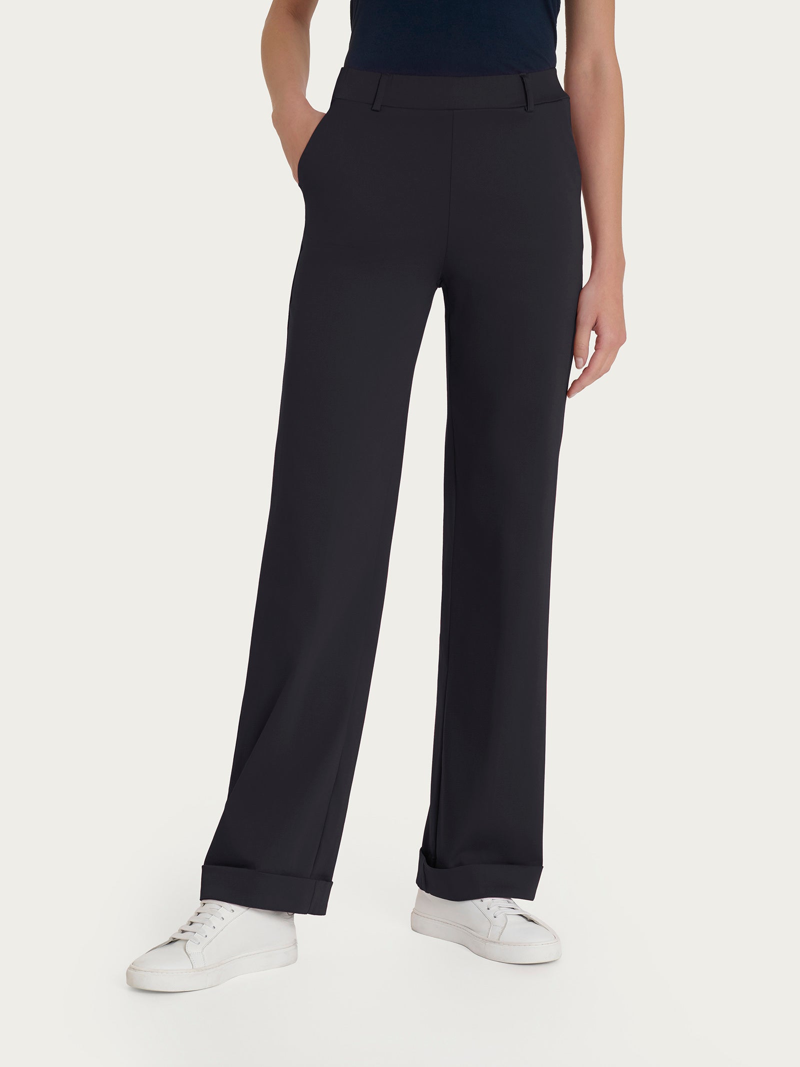 Ragno Satin Power Pantalone dritto cotone Nero
