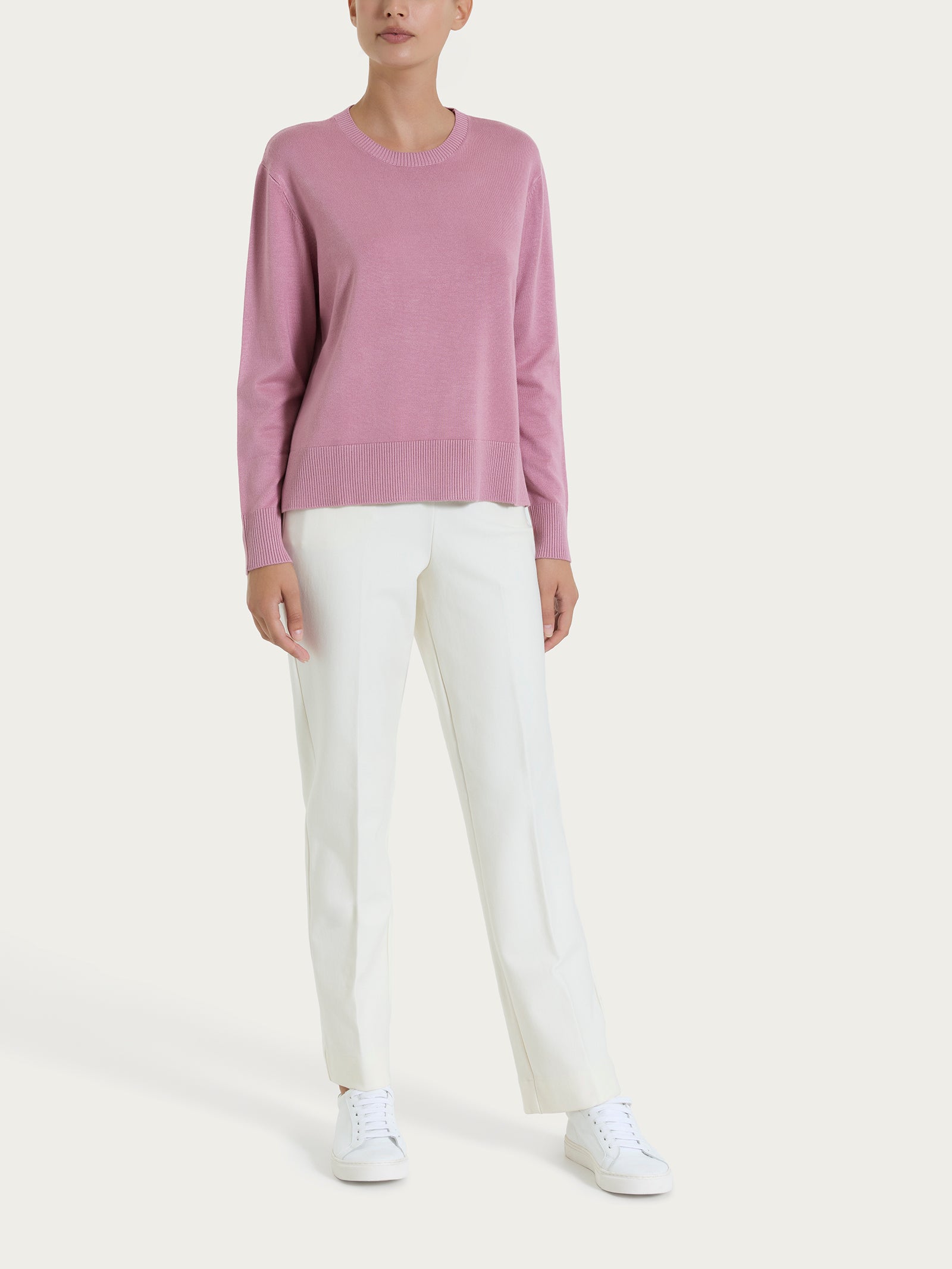 Ragno Four Seasons Maglia Girocollo Lilas viscosa
