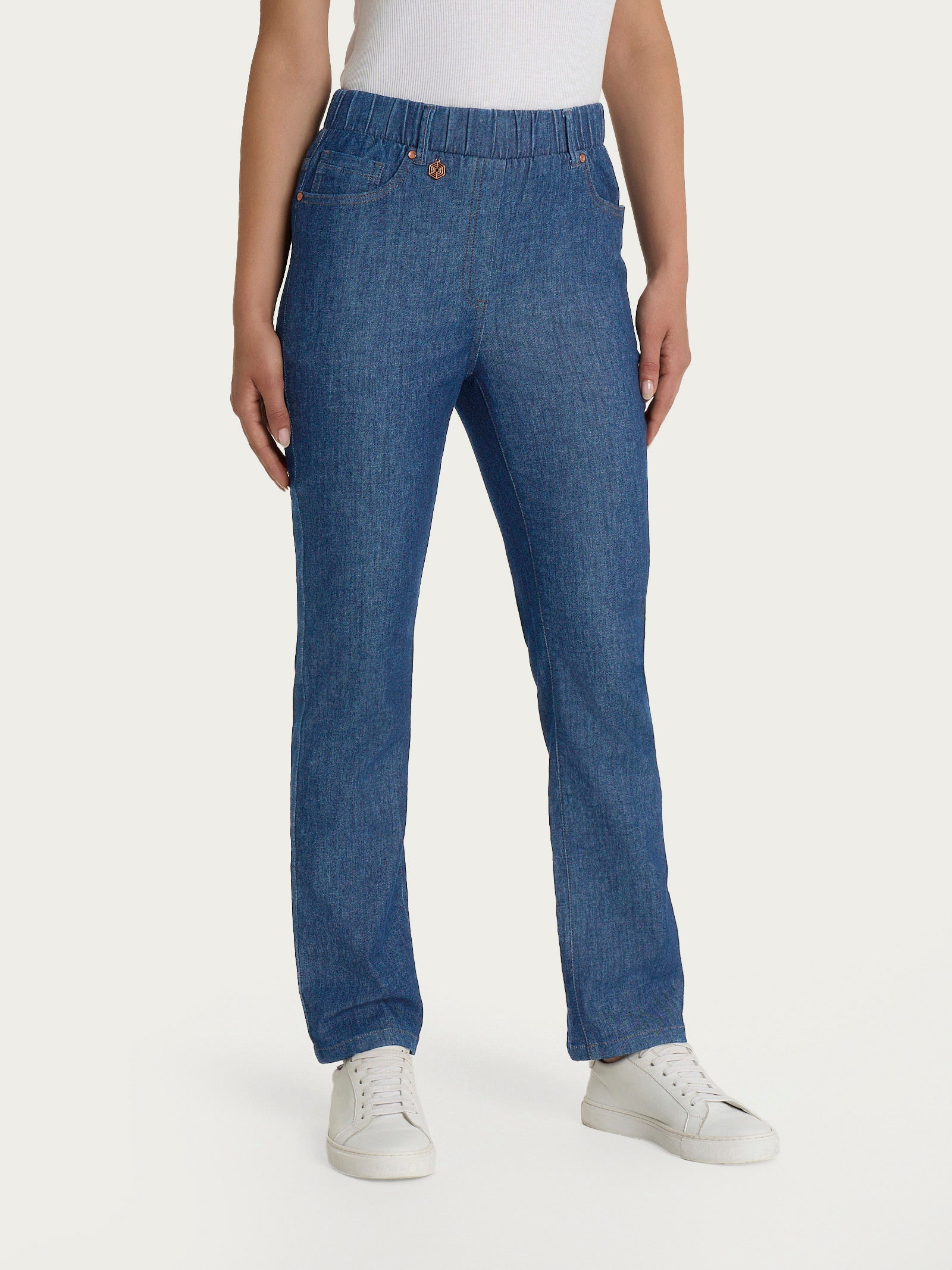 Ragno Jeans Gamba Dritta Light Denim Donna Delave