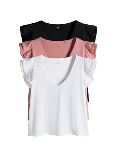 Geo Next The Set T-shirt scollo a V donna 3 pezzi XS volant