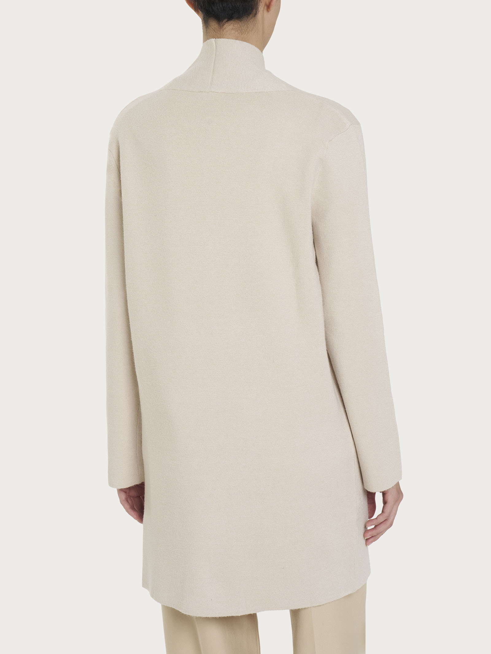 Ragno Super Soft Cardigan Lungo Aperto Champignon Misto Viscosa