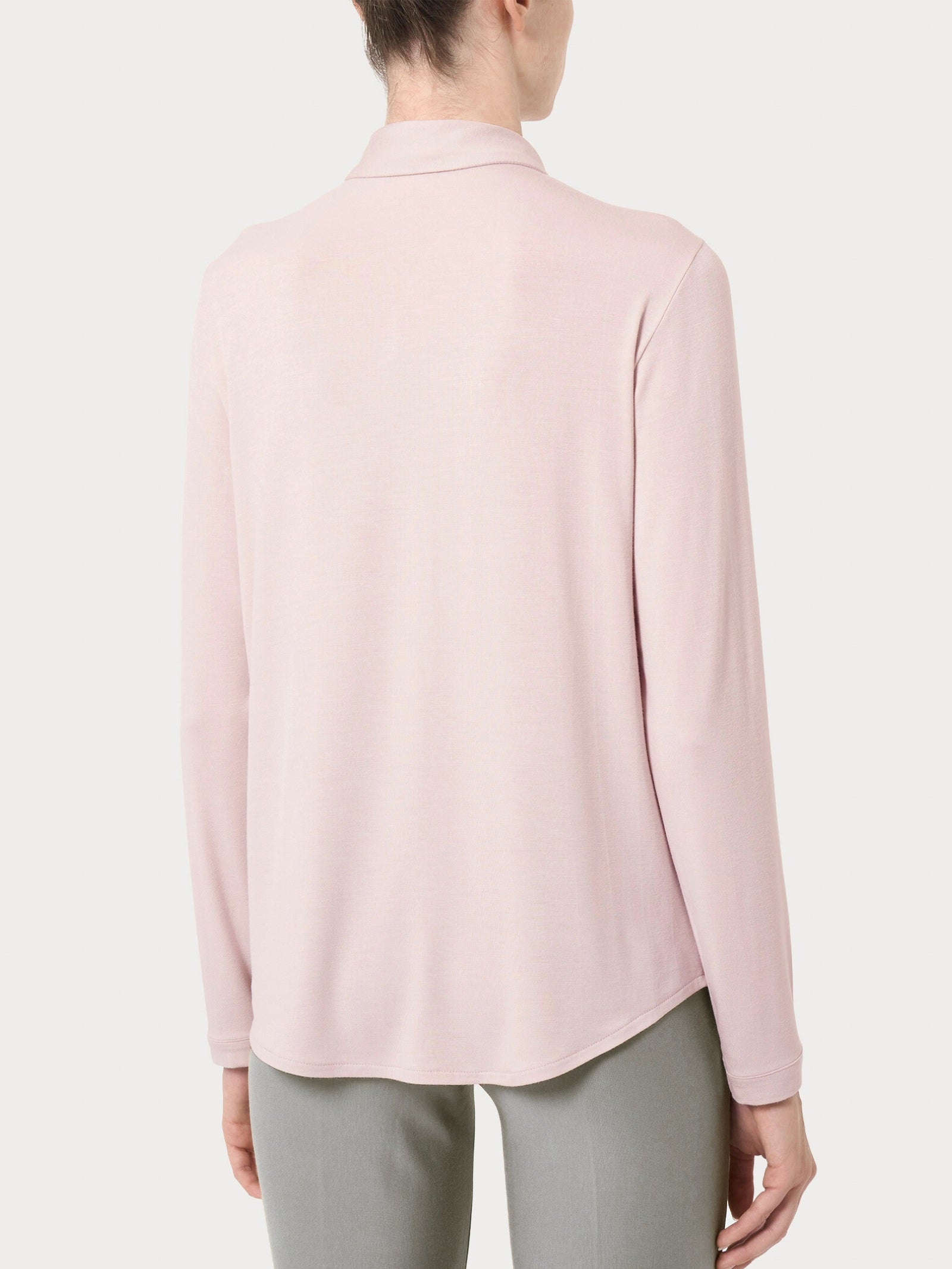 Ragno Eco Viscosa camicia rosa manica lunga