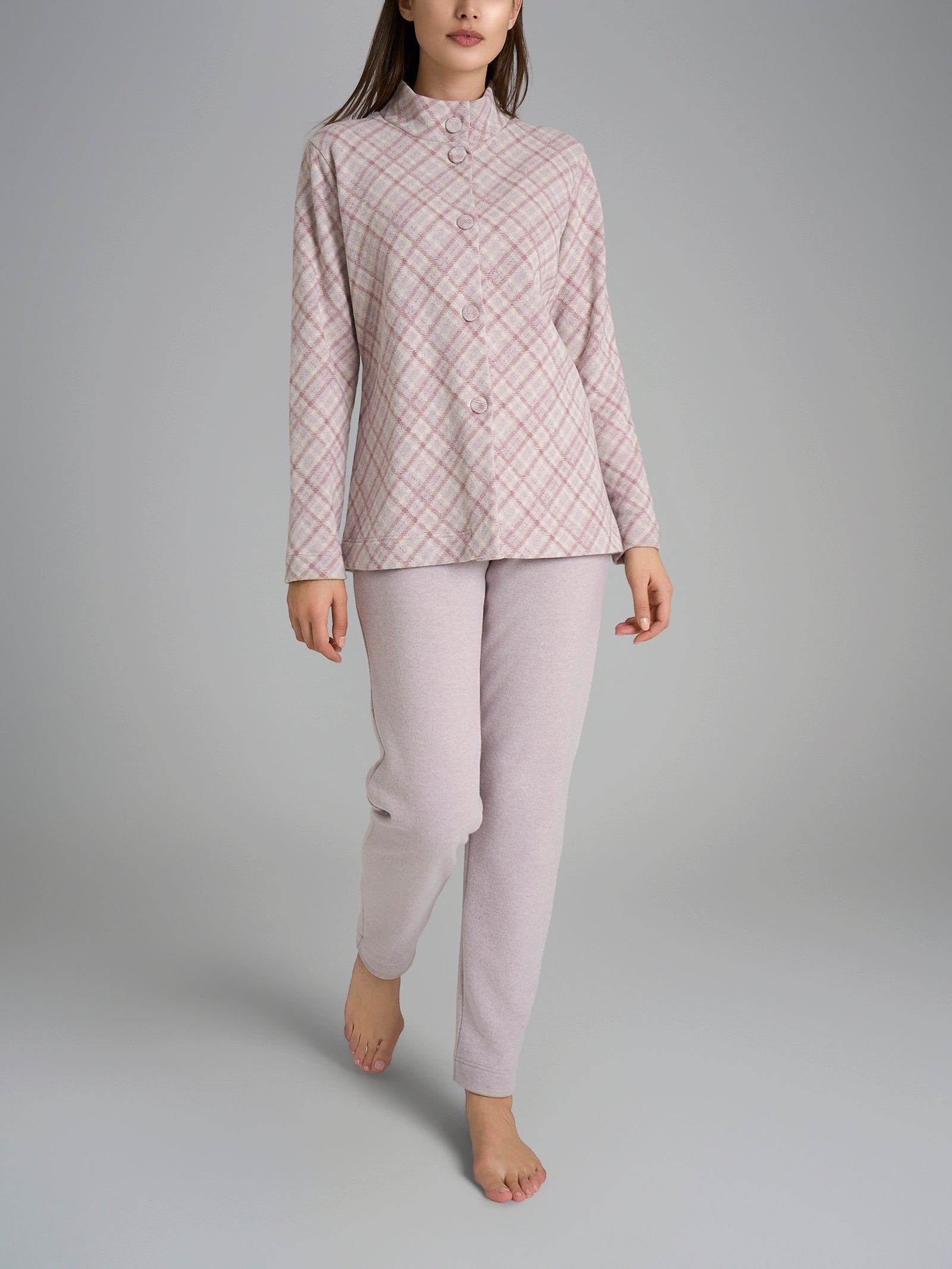 Ragno Sweet Emotion Pigiama Aperto Cotton Eco Pile Fant.Mirtillo caldo