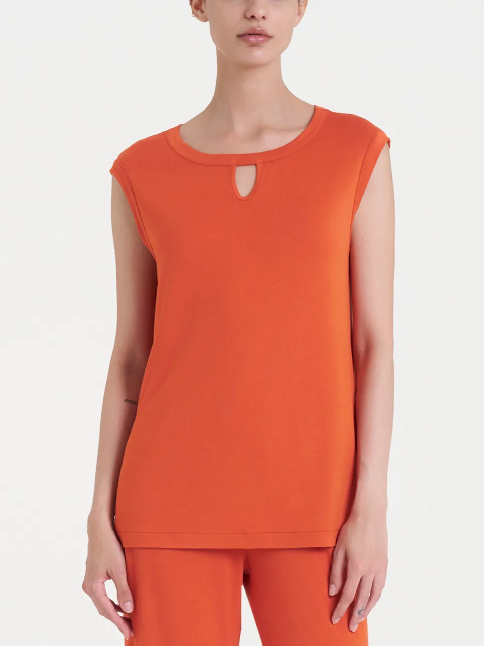 Ragno Viscosa Summer top smanicato Spice Route viscosa