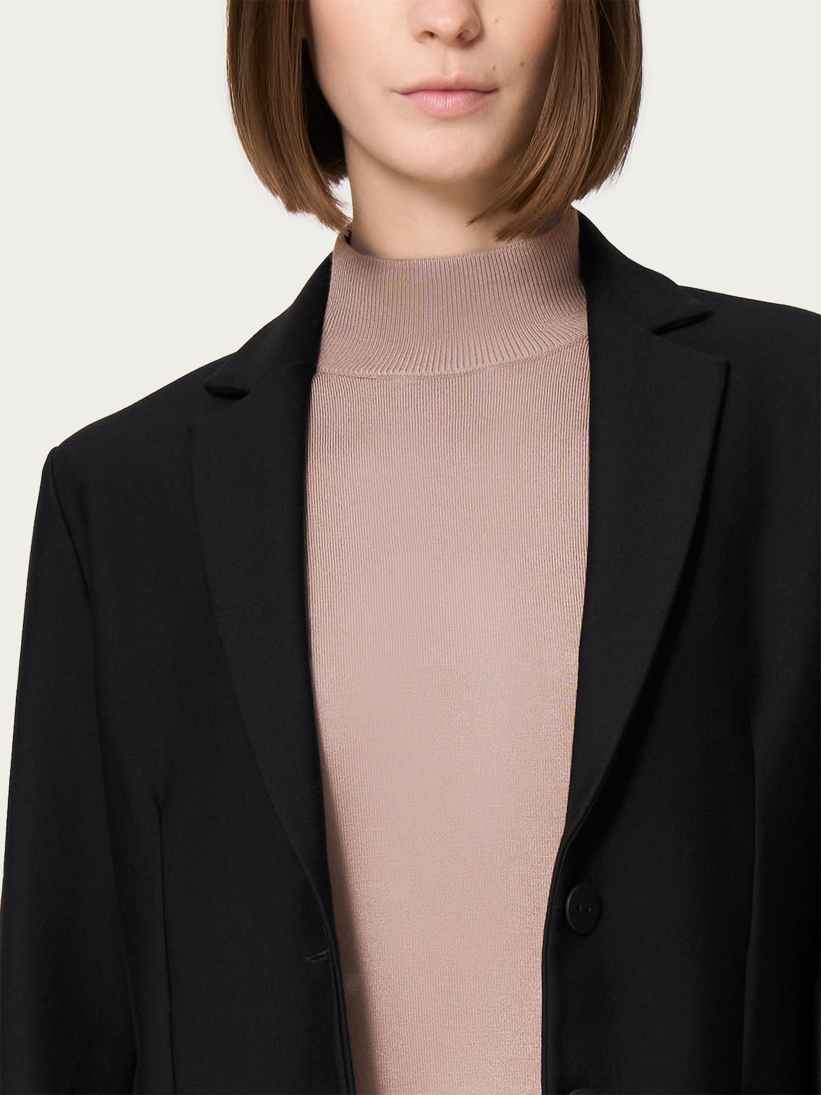 Ragno Compact Blazer Due Bottoni Nero Regular