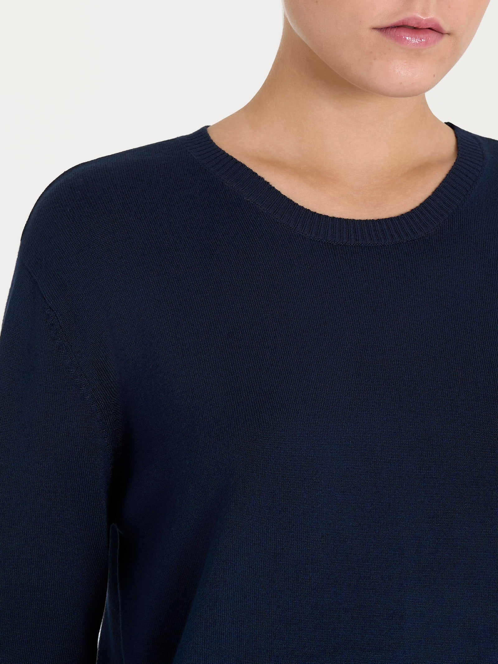 Ragno Four Seasons Maglia girocollo maglia Bleu viscosa boxy
