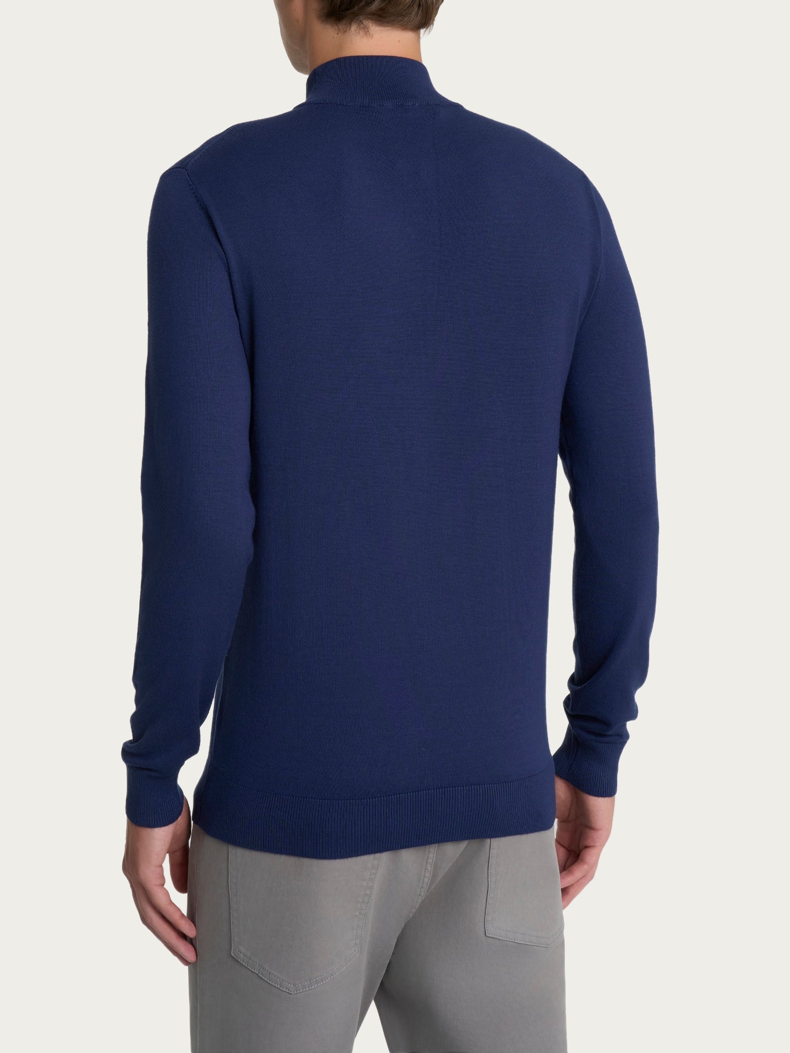 Ragno Four Seasons lupetto uomo blu Set Sail misto viscosa