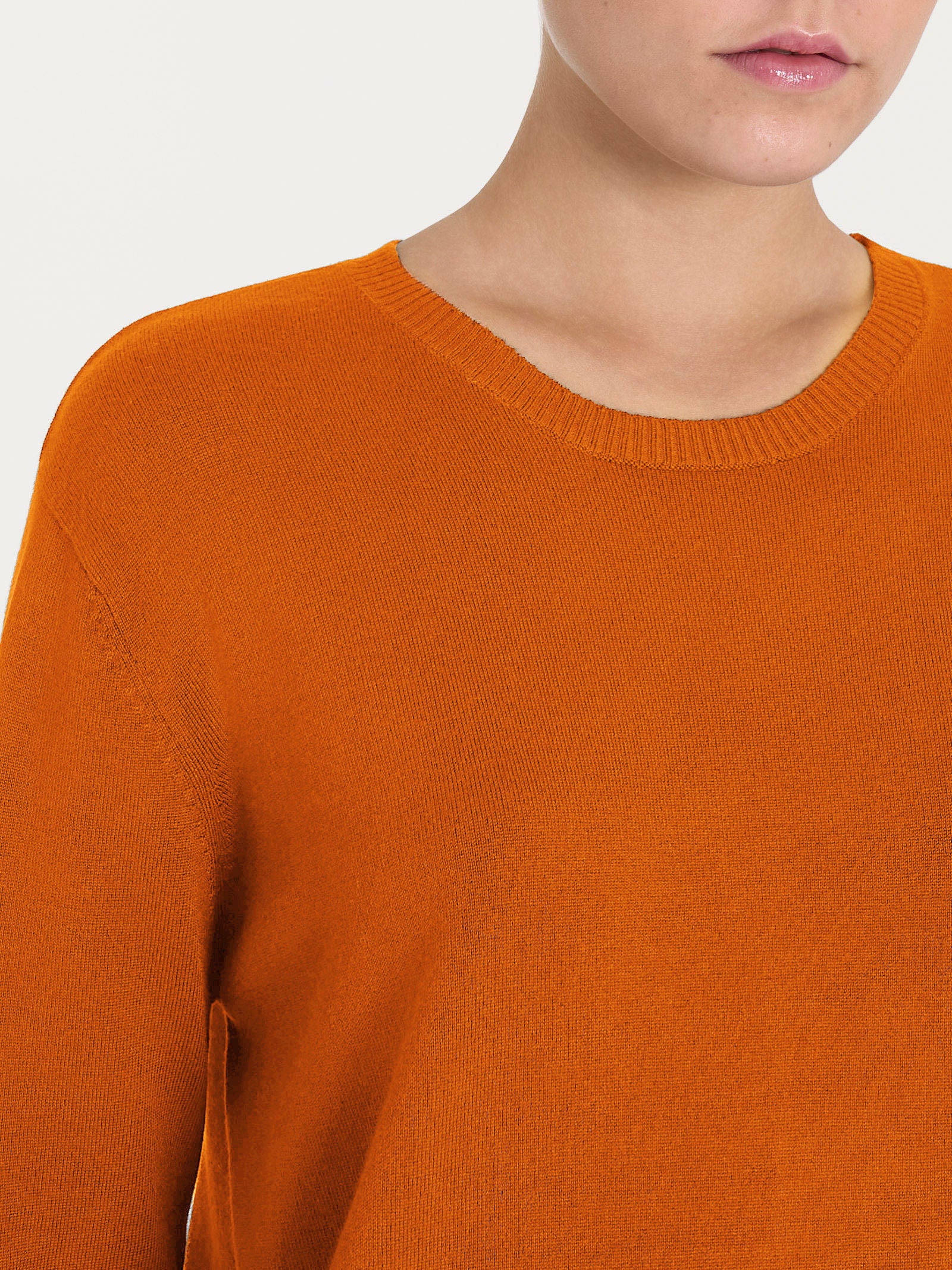Ragno Four Seasons Girocollo maglia donna Rust manica lunga